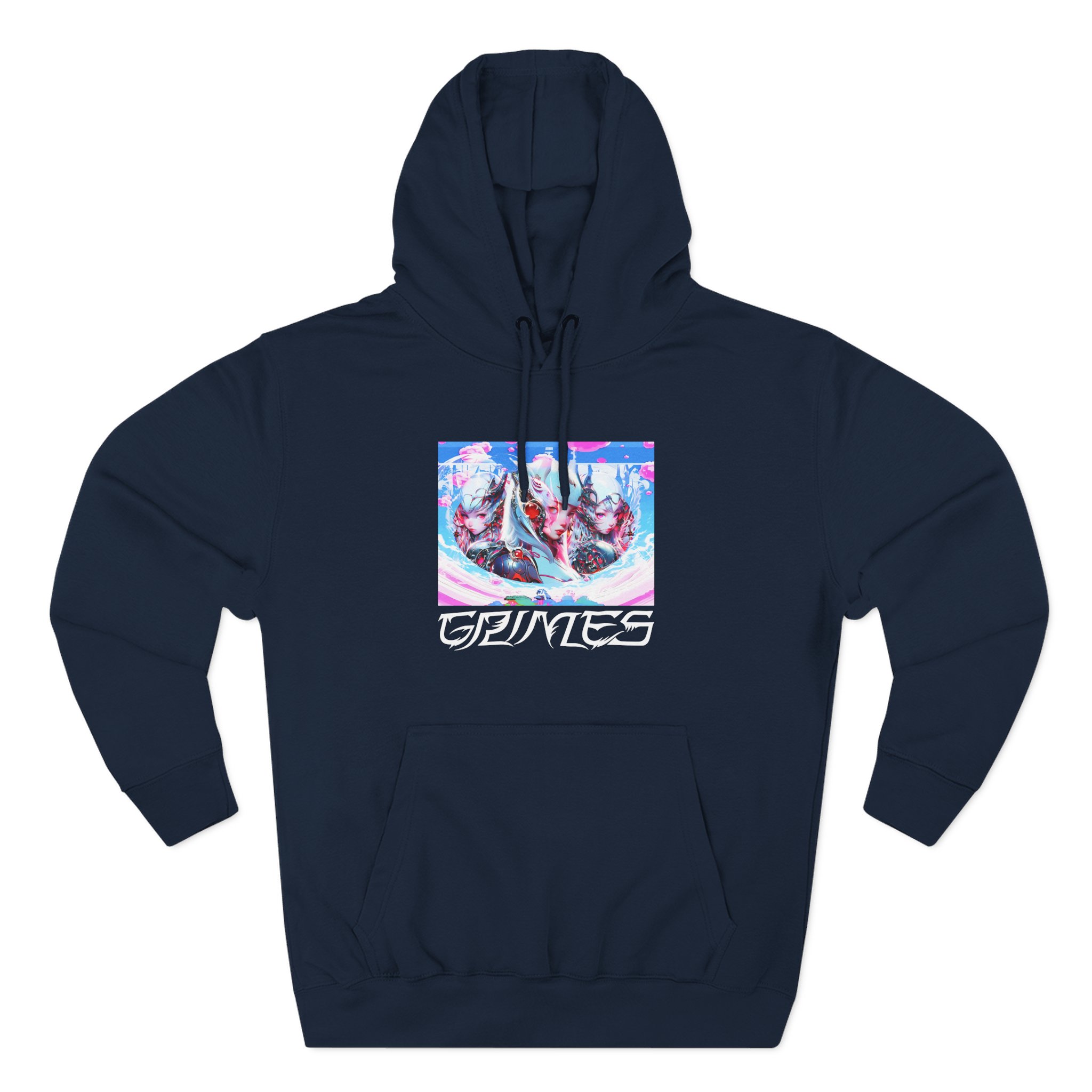 Grimes Three-panel Fleece Hoodie
