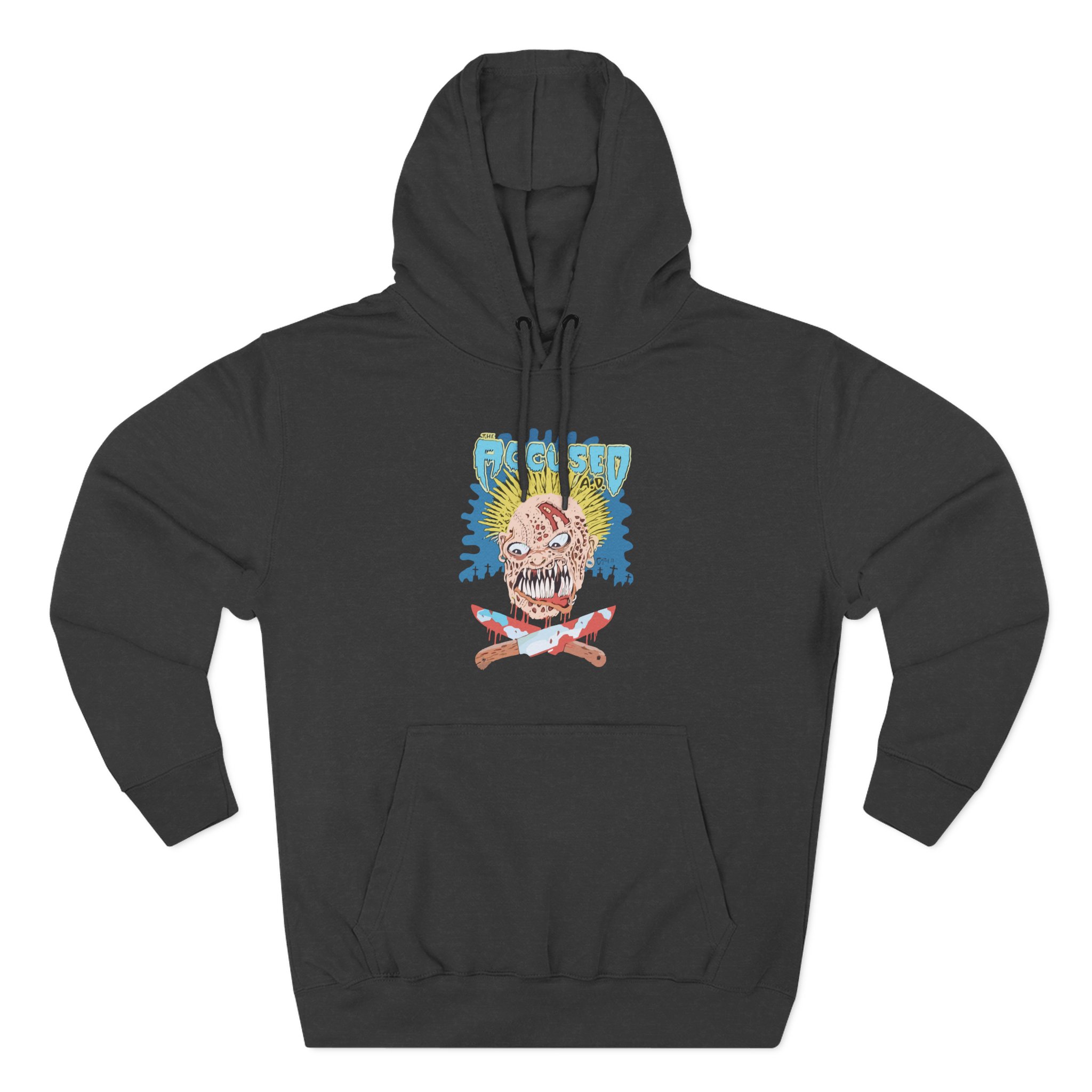 Accused Ad Knives Three-Panel Fleece Hoodie