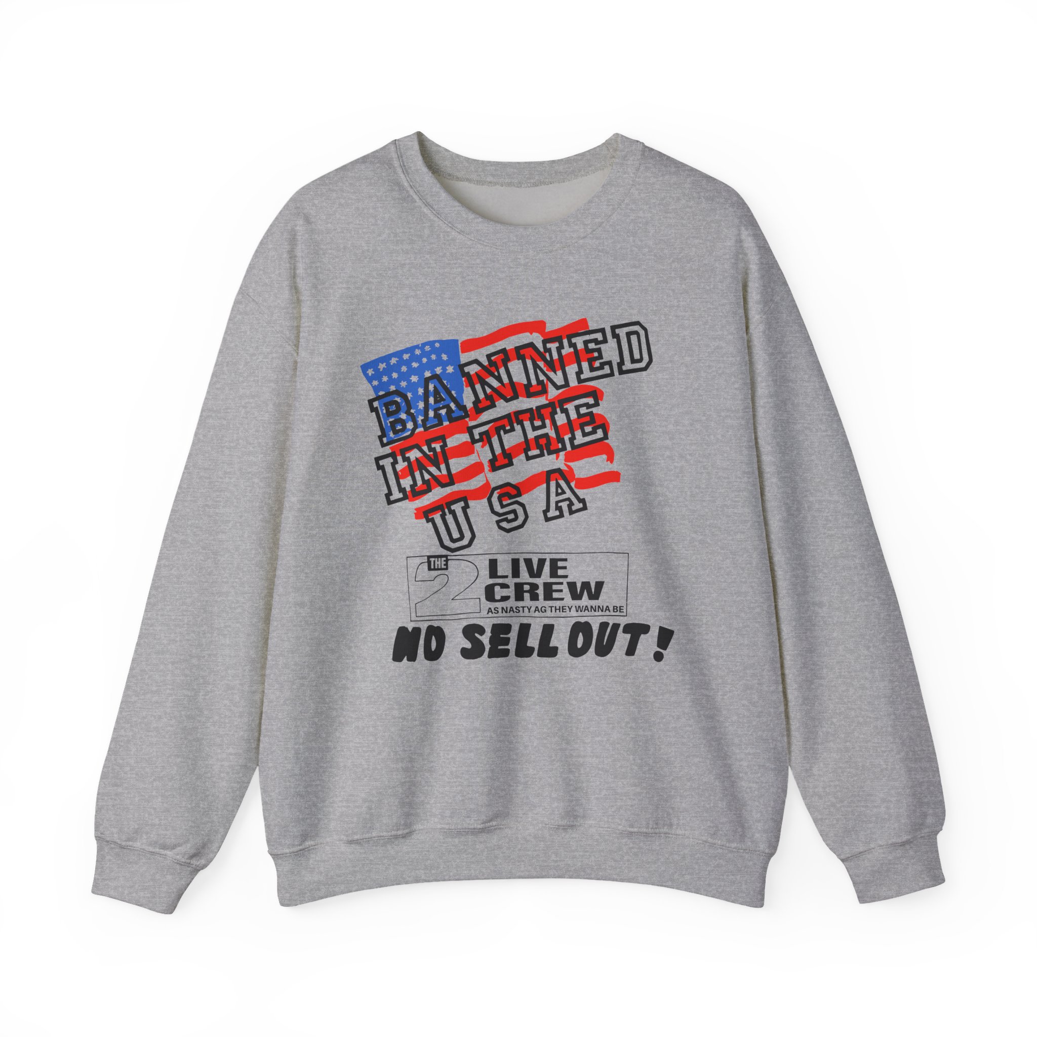 2 Live Crew Banned in the U.s.a. Luke Records Unisex Heavy Blendâ„¢ Crewneck Sweatshirt