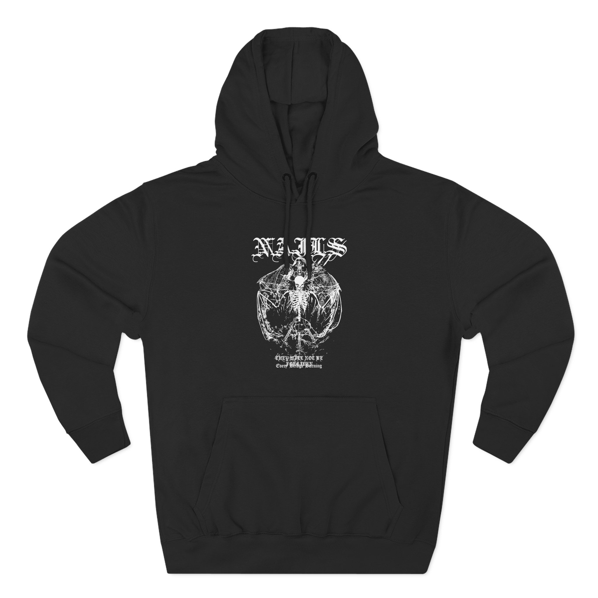 Nails Not Be Forgiven Three-Panel Fleece Hoodie