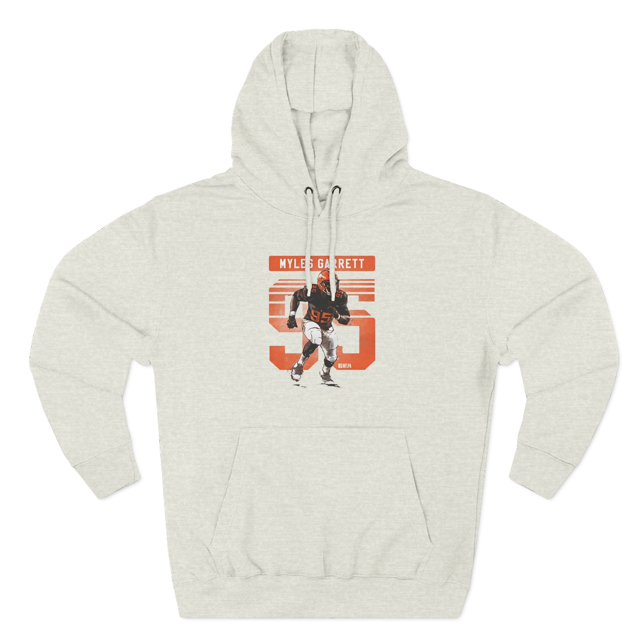 Myles Garrett Grunge Three-Panel Fleece Hoodie