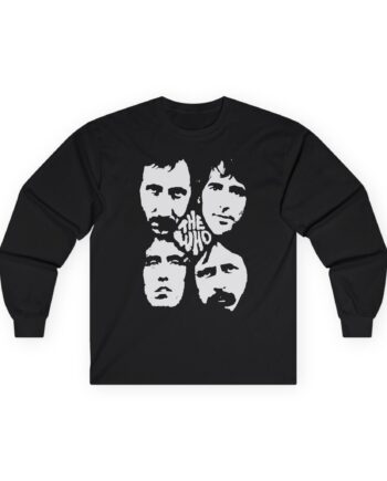 TW Distressed Four Faces Unisex Ultra Cotton Long Sleeve Tee