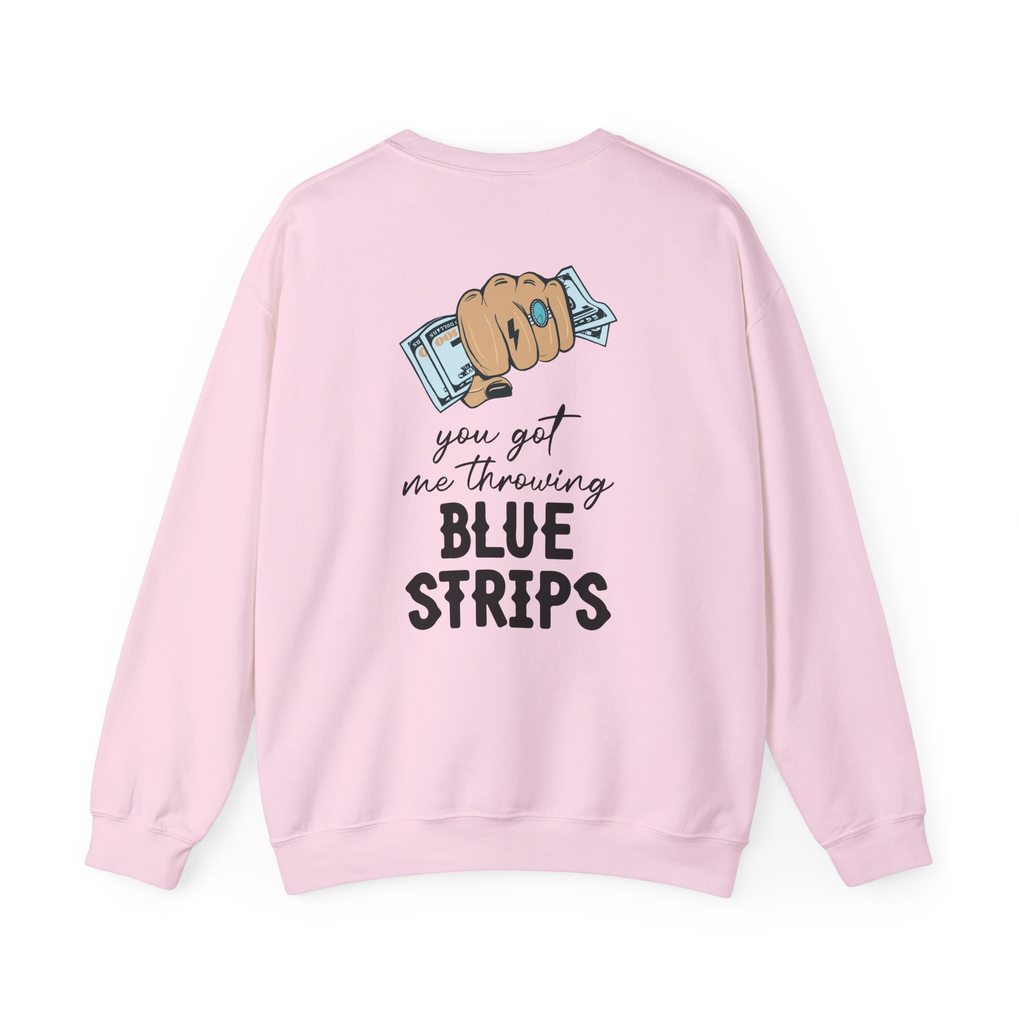 Jessie Murph Blue Strips Unisex Heavy Blendâ„¢ Crewneck Sweatshirt