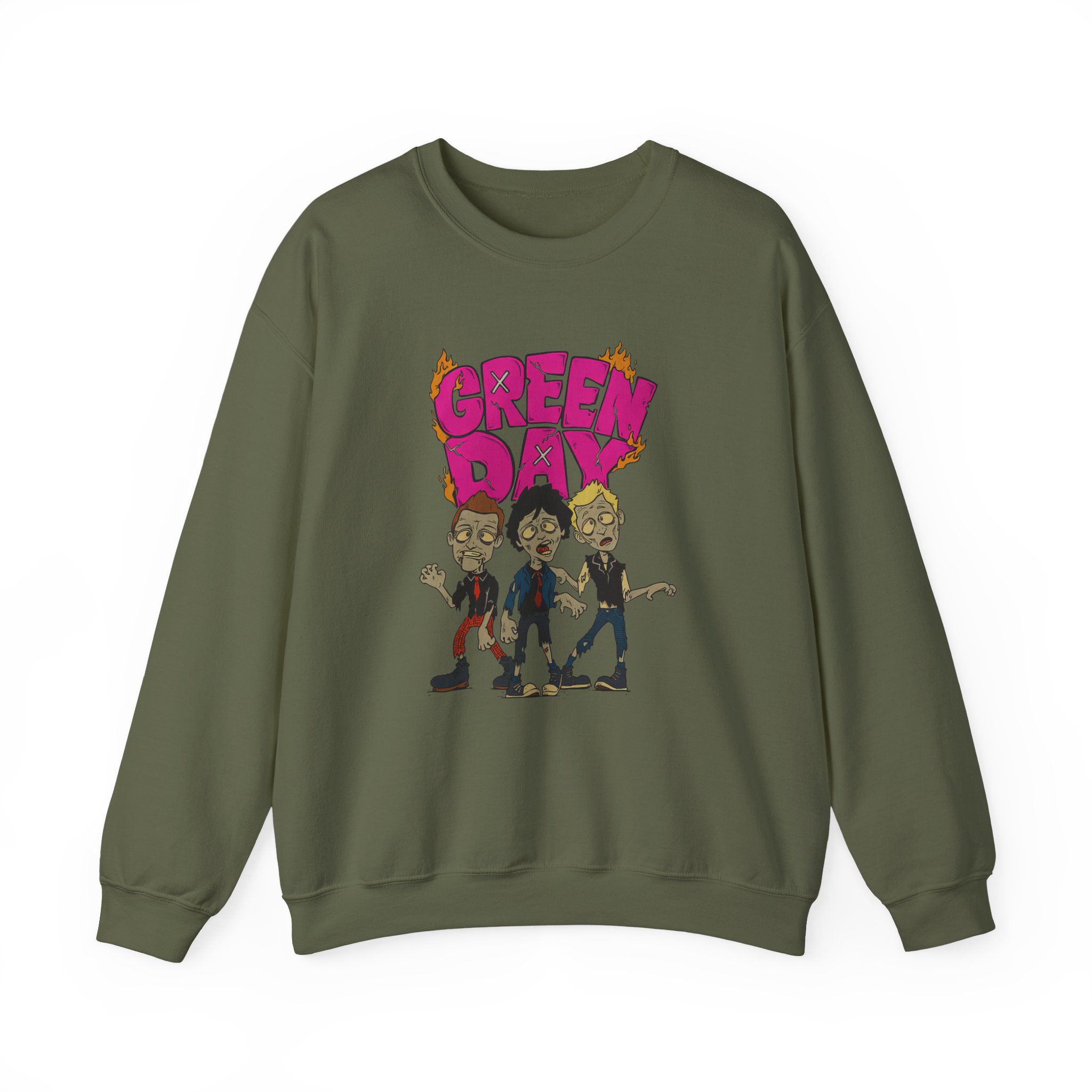 Green Day Walking Green Day Zombie Unisex Heavy Blendâ„¢ Crewneck Sweatshirt