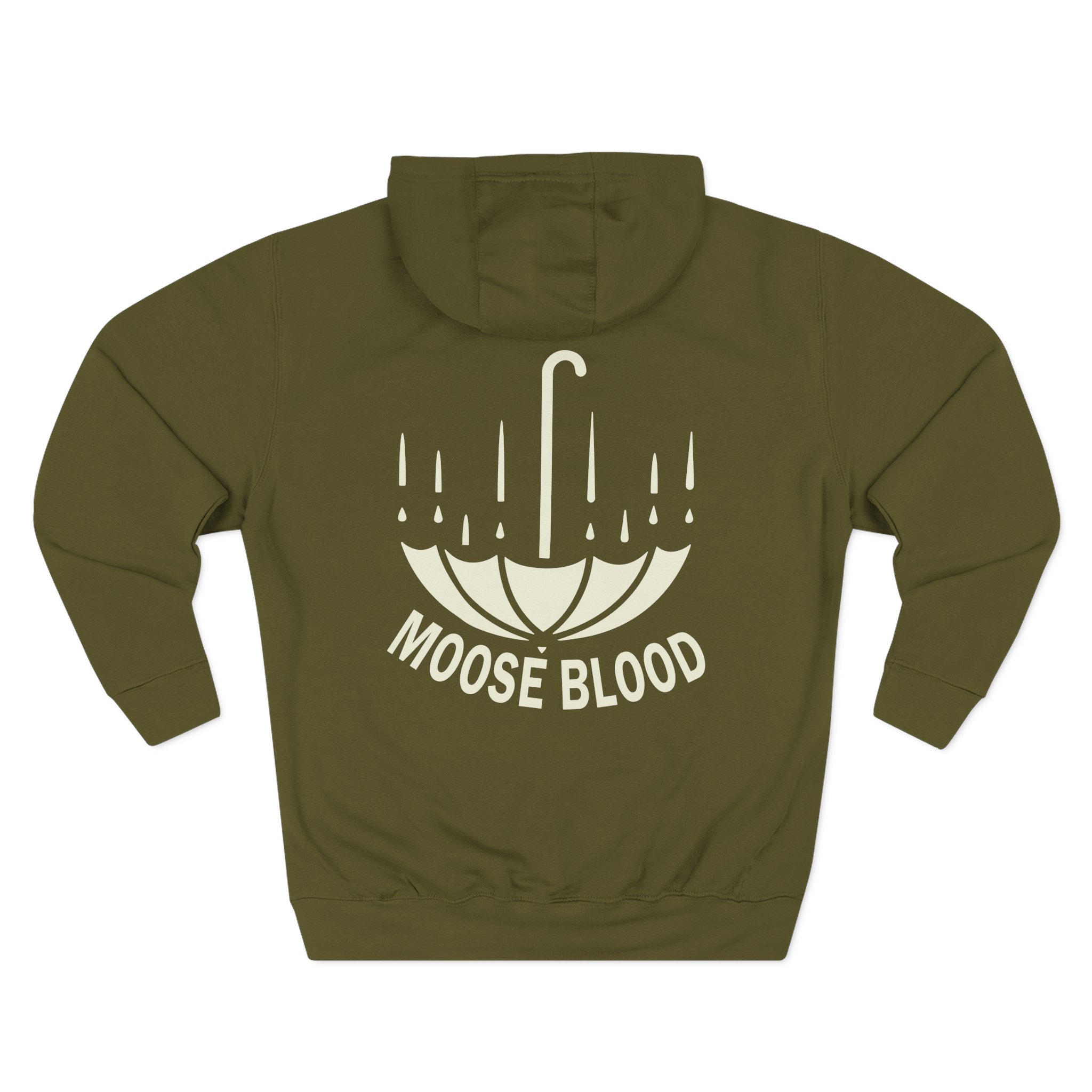 Moose Blood Three-Panel Fleece Hoodie