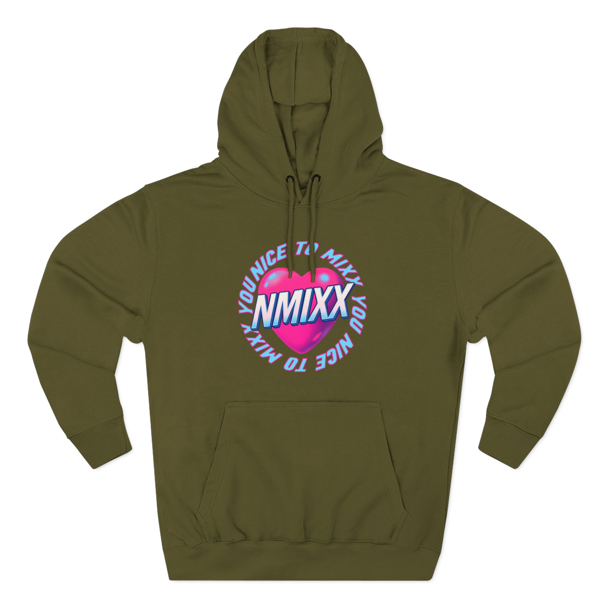 Nmixx Three-Panel Fleece Hoodie