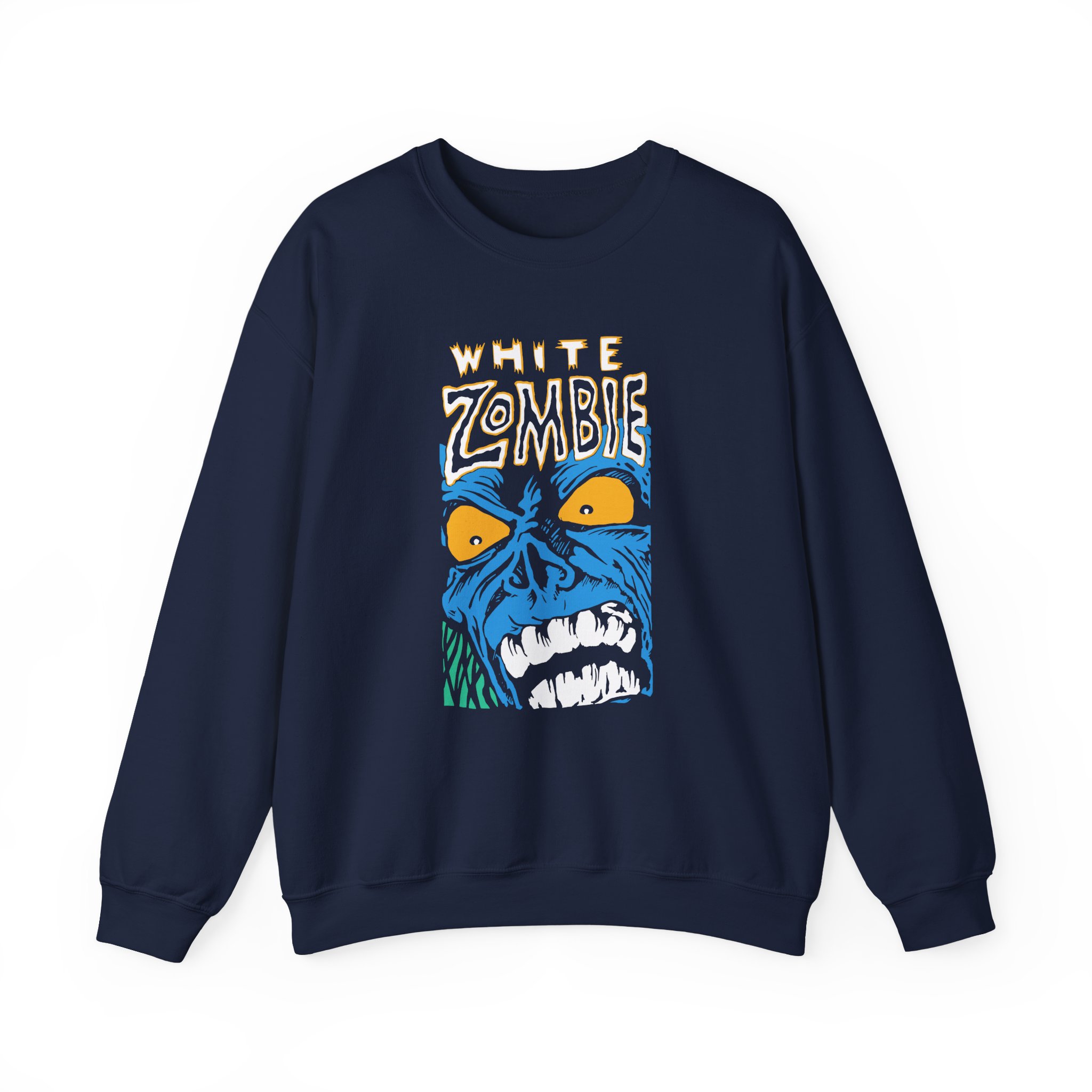 White Zombie Blue Monster Unisex Heavy Blendâ„¢ Crewneck Sweatshirt