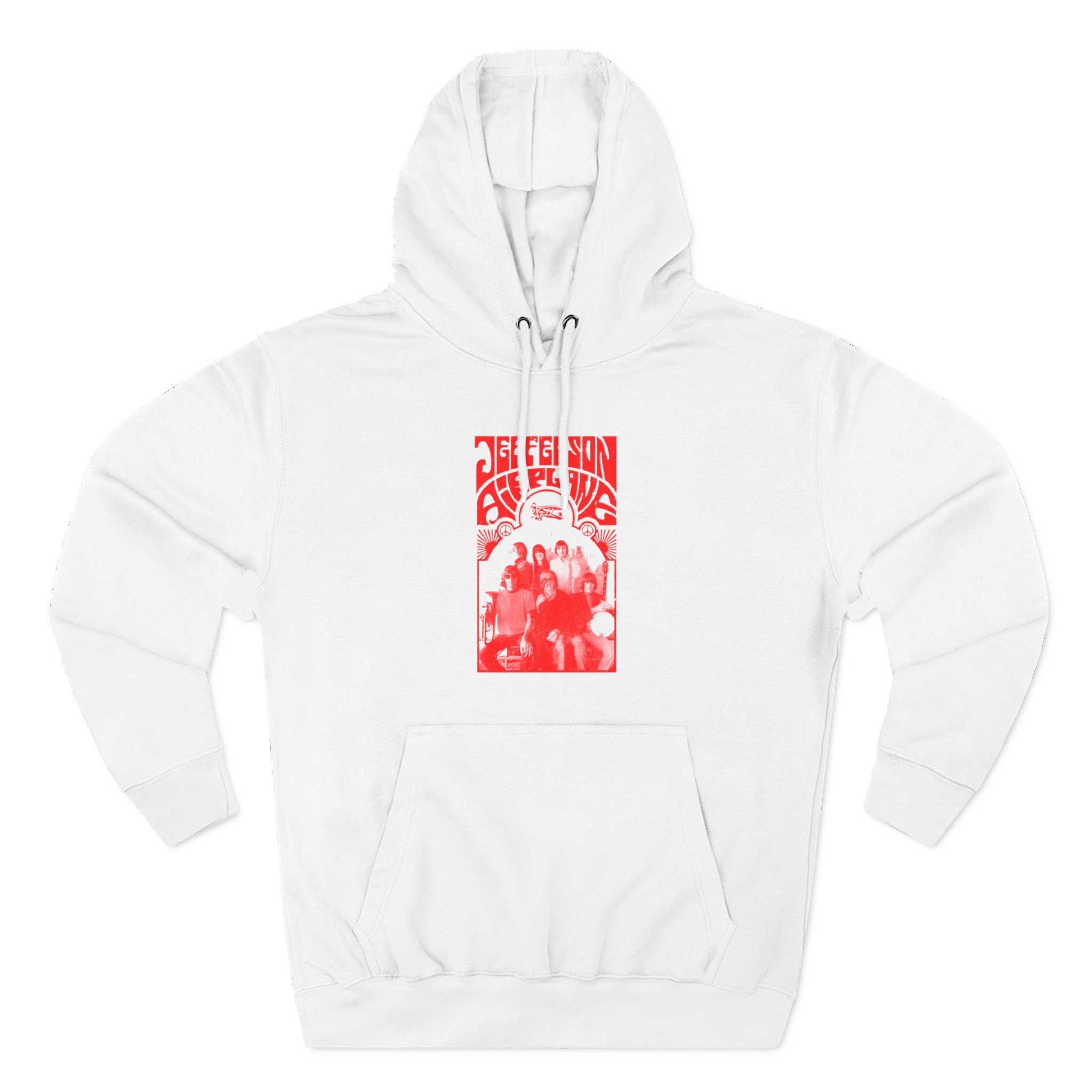 Jefferson Airplane Band Photo Three-Panel Fleece Hoodie