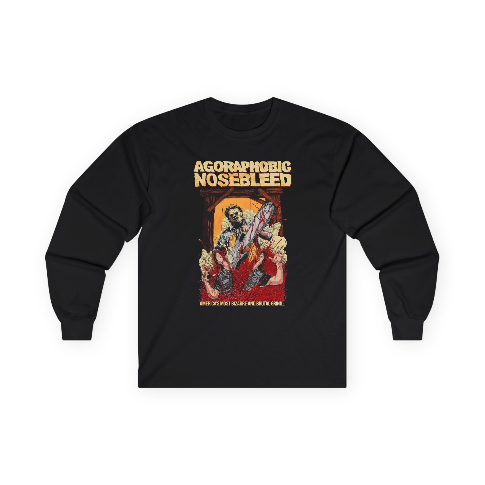 Agoraphobic Nosebleed Leatherface Unisex Ultra Cotton Long Sleeve Tee