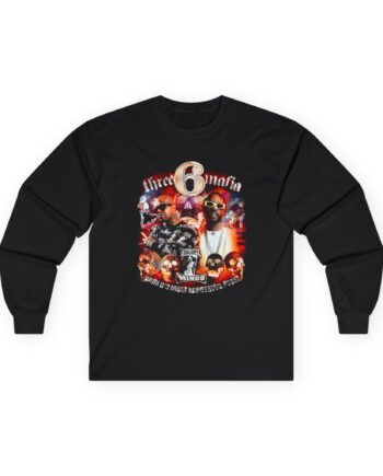 Three 6 Mafia Side 2 Side Unisex Ultra Cotton Long Sleeve Tee