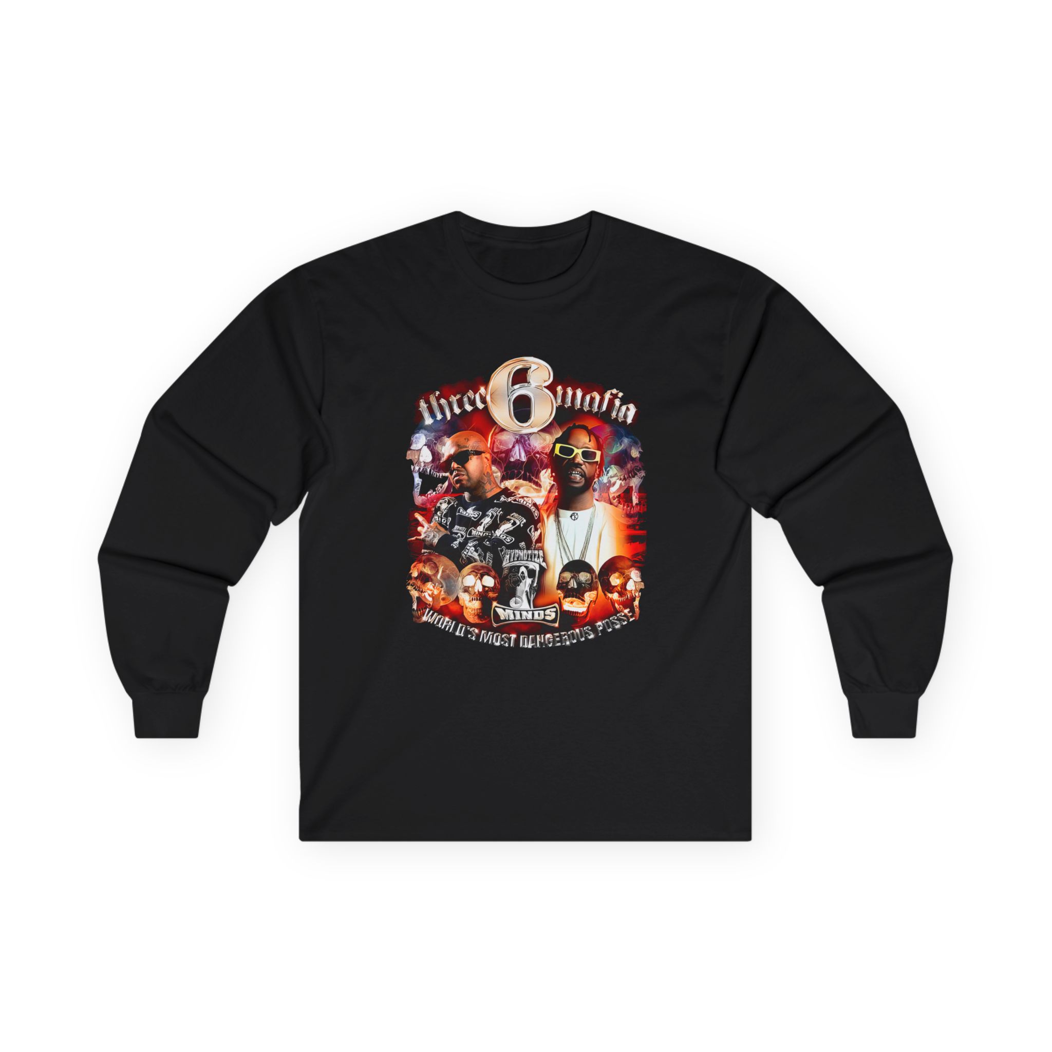 Three 6 Mafia Side 2 Side Unisex Ultra Cotton Long Sleeve Tee