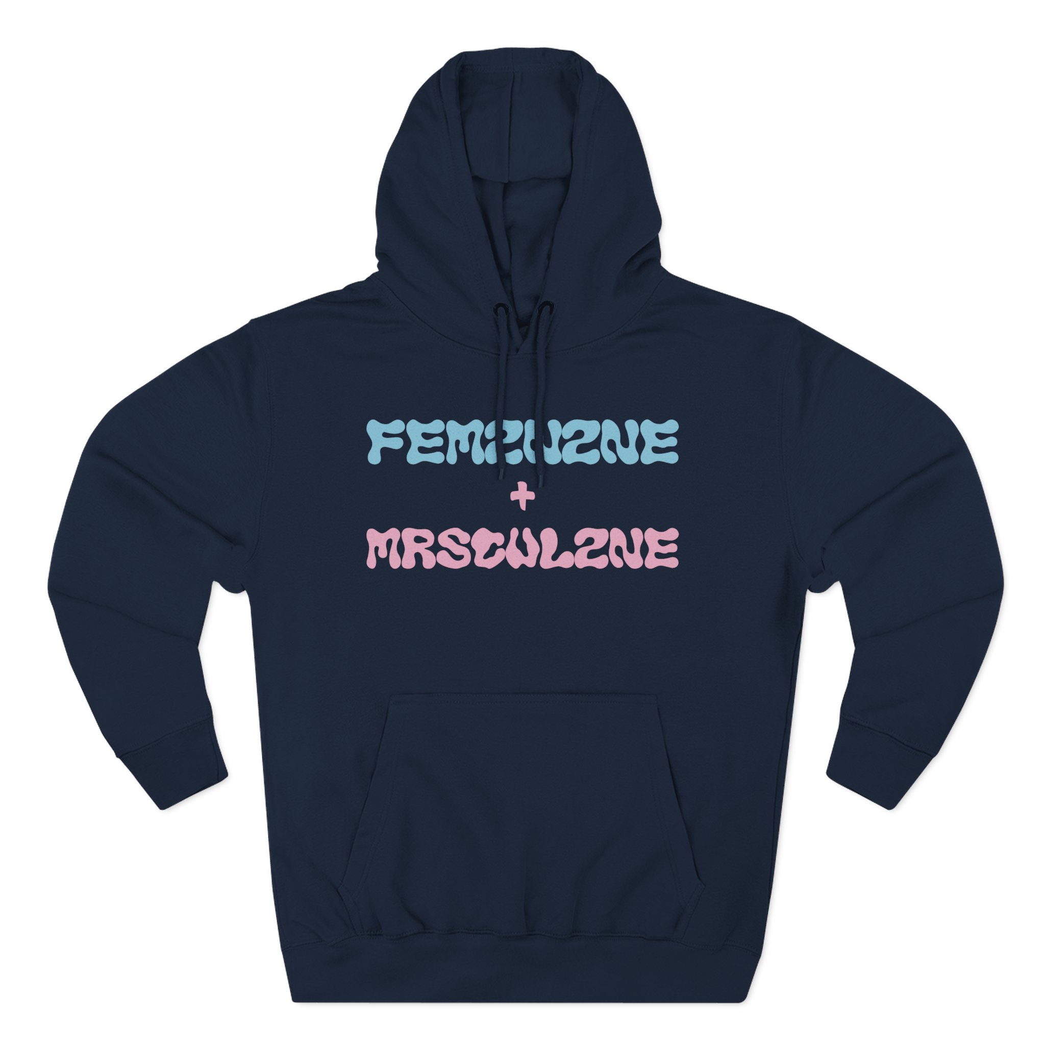 Marina Feminine Masculine Three-Panel Fleece Hoodie