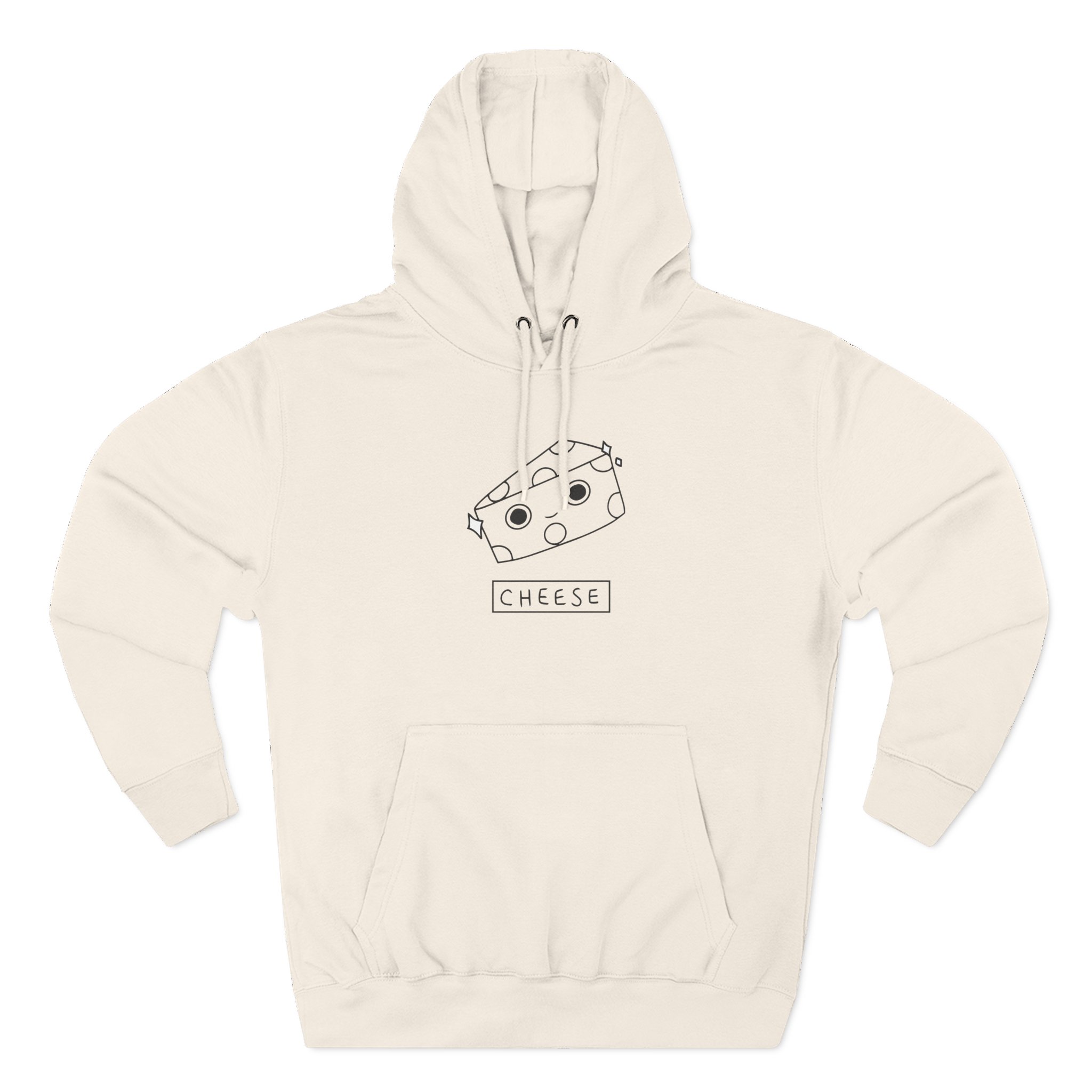 Lilypichu Cheese Three-Panel Fleece Hoodie