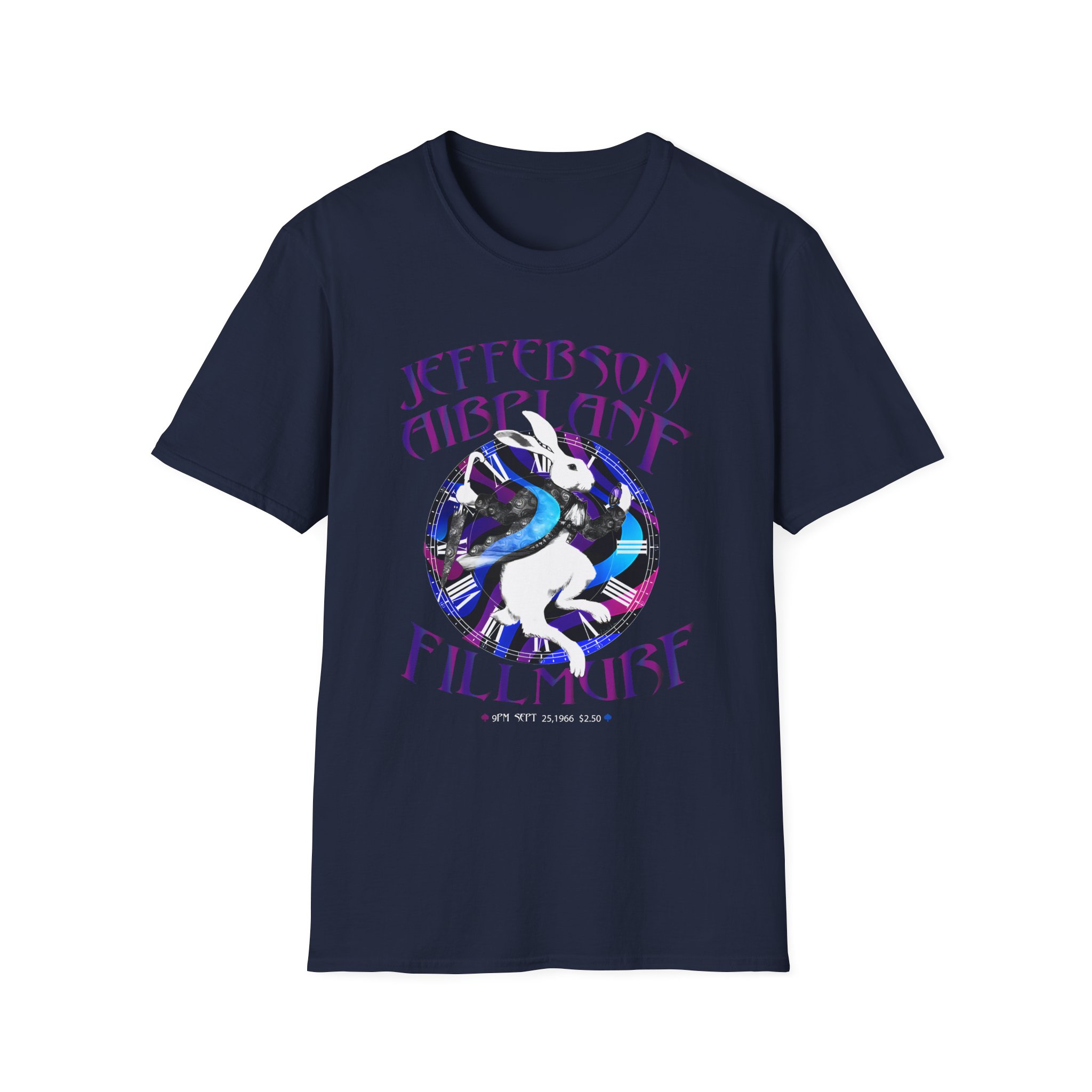Jefferson Airplane White Rabbit Fillmore Unisex Softstyle T-Shirt