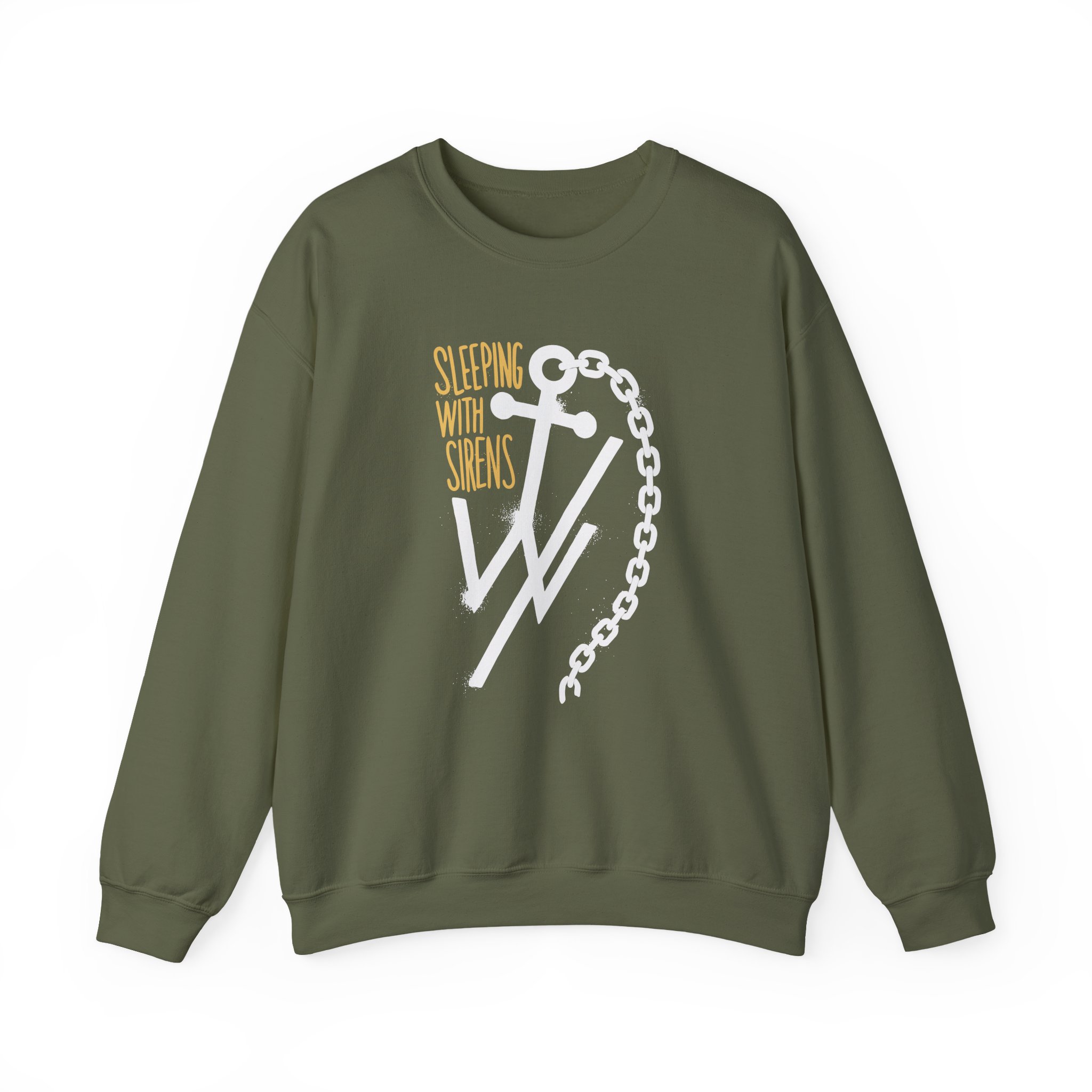 Sleeping With Sirens Anchor Chain Unisex Heavy Blendâ„¢ Crewneck Sweatshirt