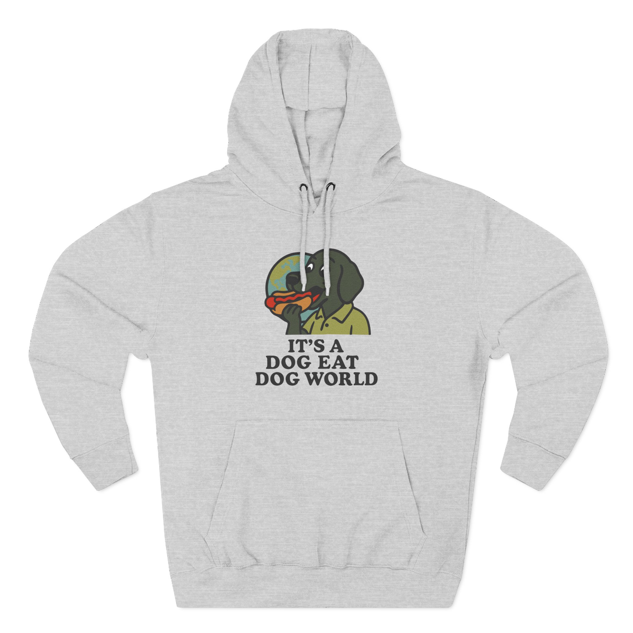 Dog Eat Dog World Three-Panel Fleece Hoodie