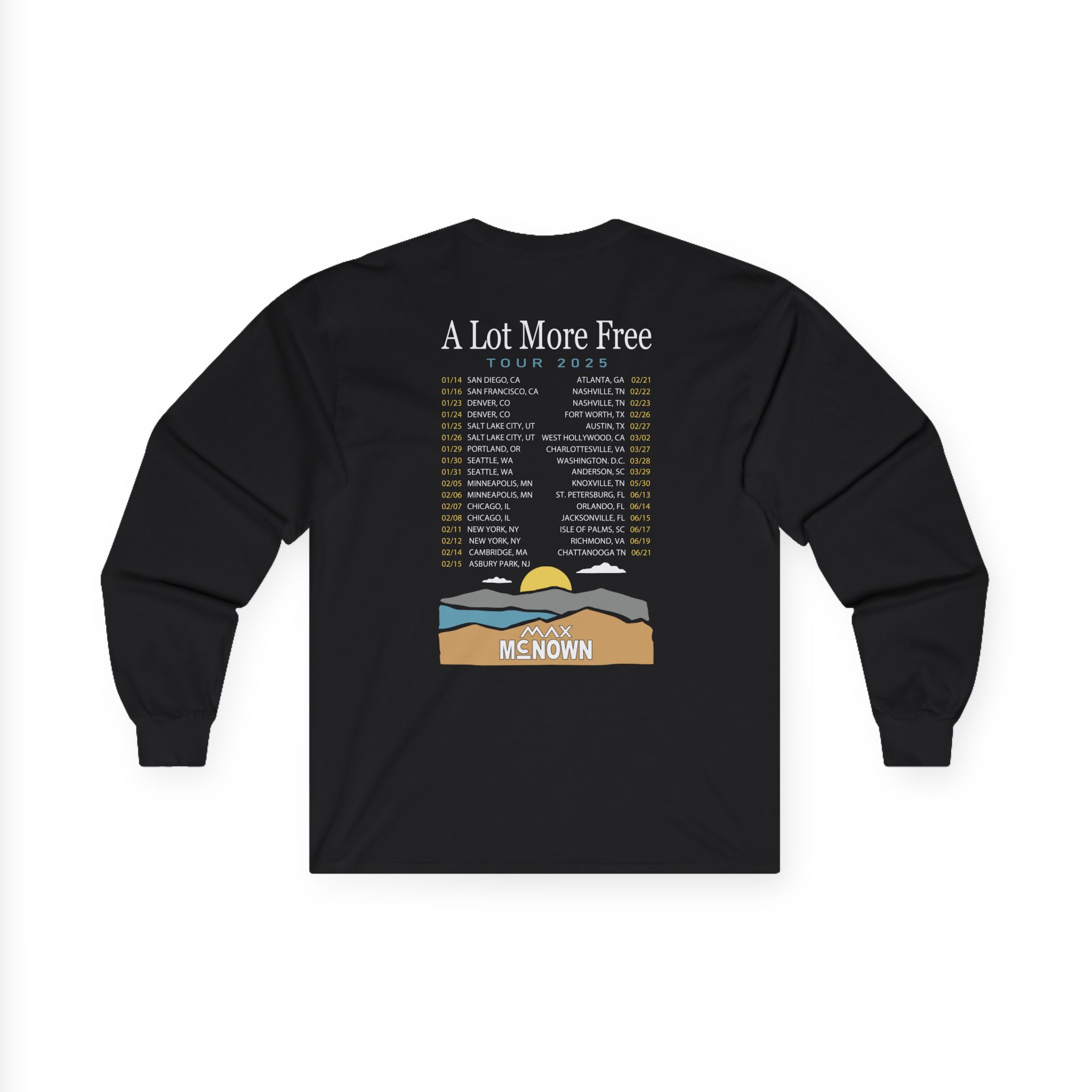 Max Mcnown US Tour Unisex Ultra Cotton Long Sleeve Tee