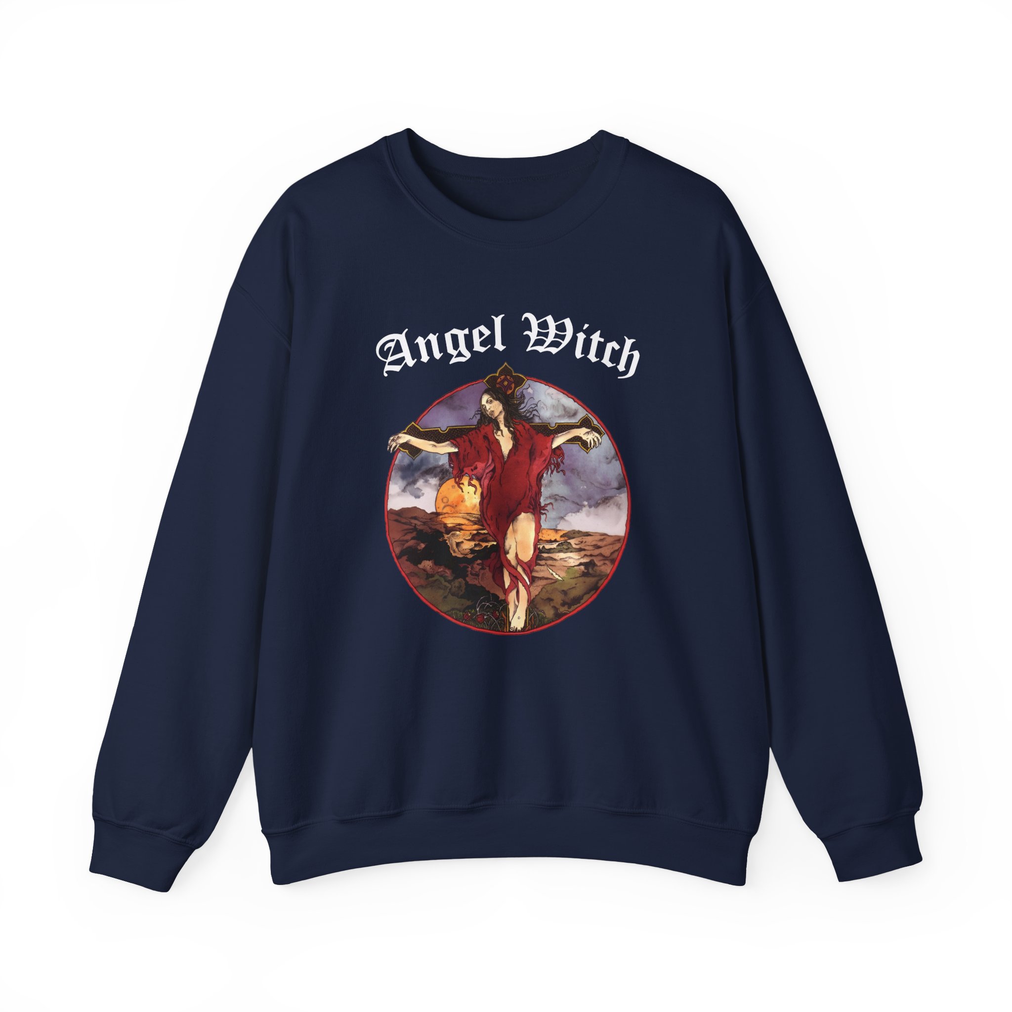 Angel Witch Burn The White Witch Unisex Heavy Blendâ„¢ Crewneck Sweatshirt