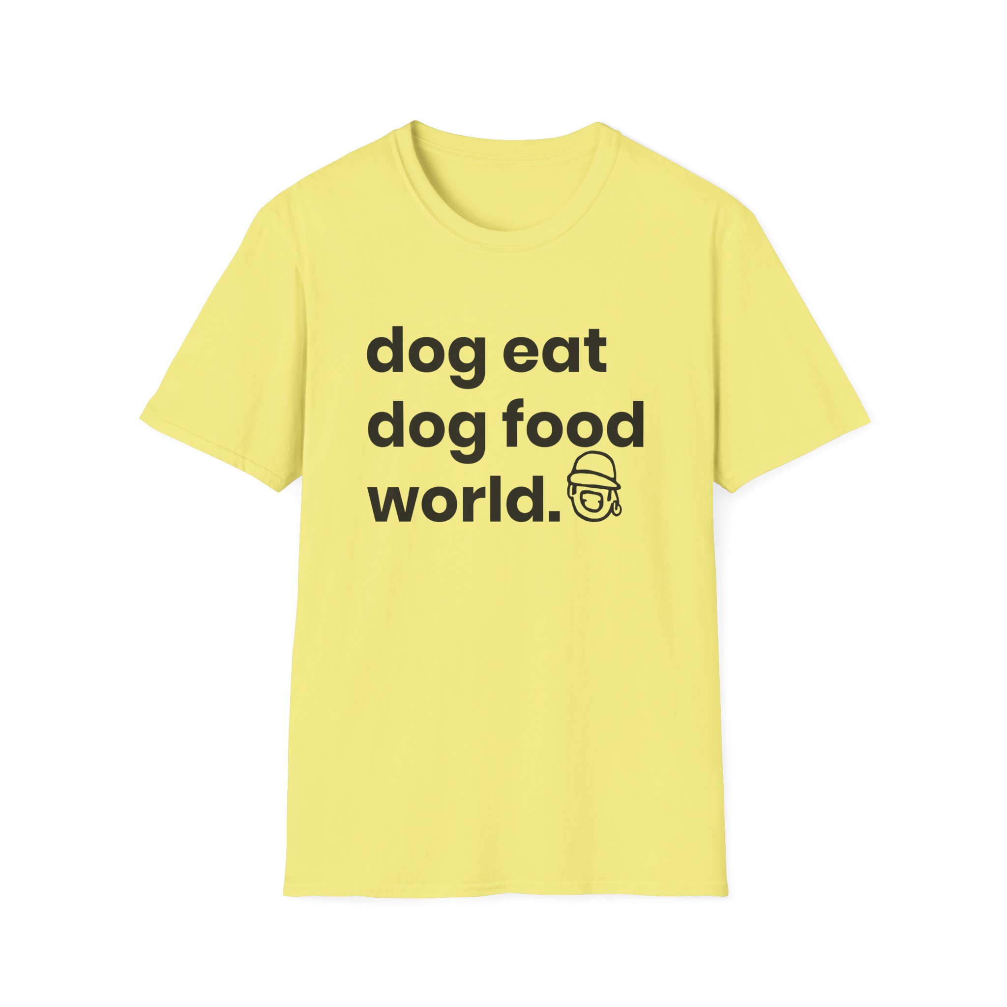 Niko B Dog Eat Dog Food World Unisex Softstyle T-shirt