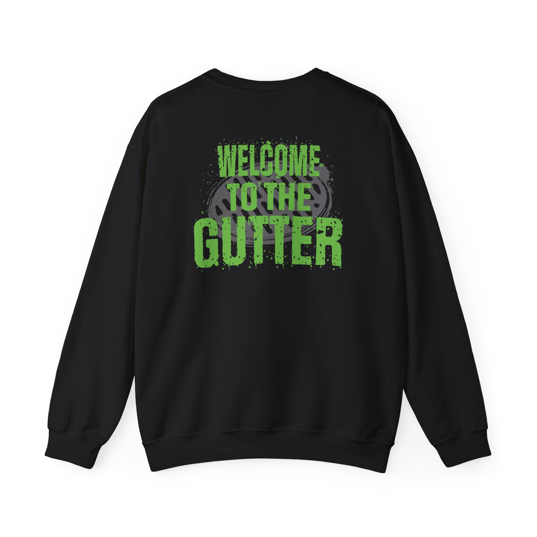 Overkill Welcome to the Gutter Raglan Unisex Heavy Blendâ„¢ Crewneck Sweatshirt