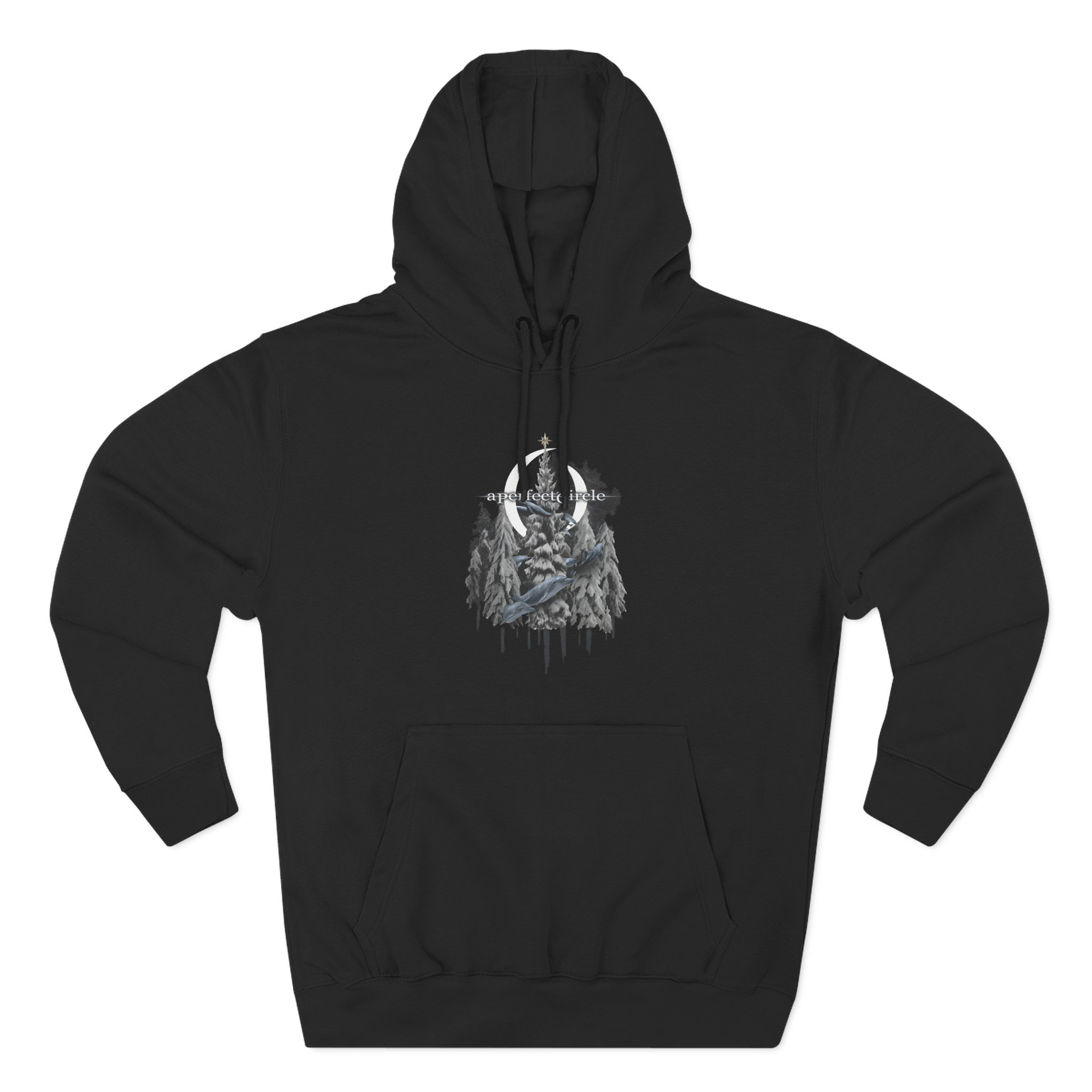 A Perfect Circle Frosty Dolphin & Snow Three-Panel Fleece Hoodie