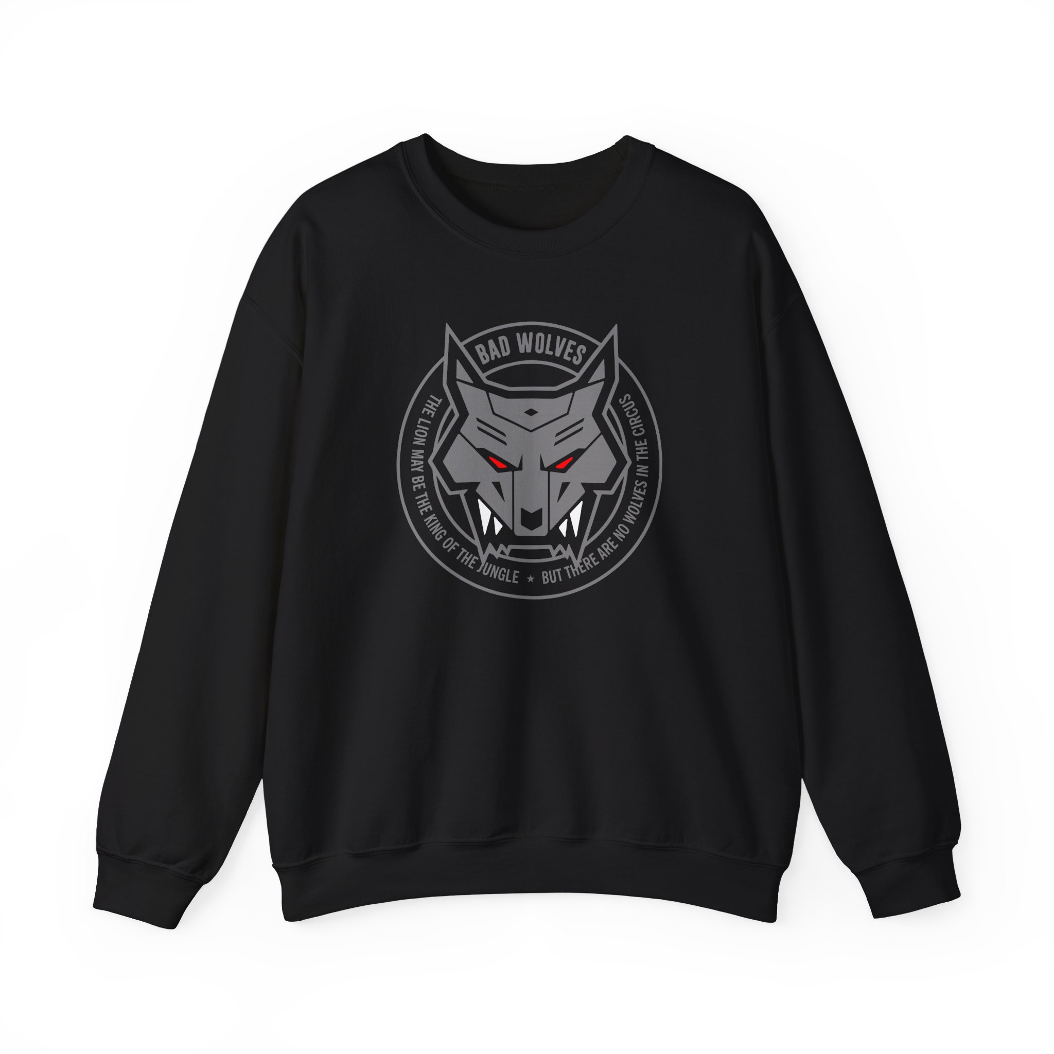 Bad Wolves Wolf Emblem Unisex Heavy Blendâ„¢ Crewneck Sweatshirt