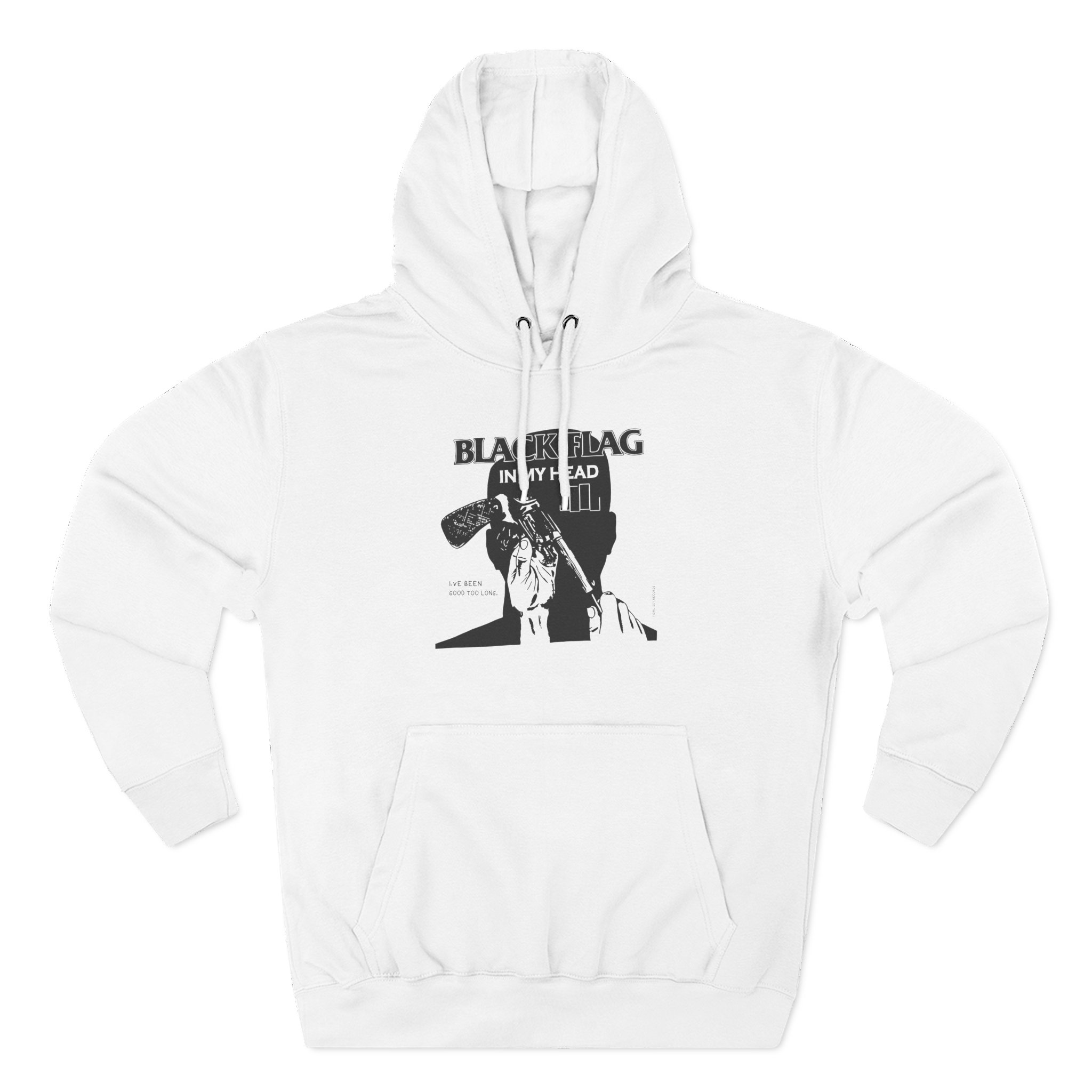 Black Flag in My Head Three-Panel Fleece Hoodie