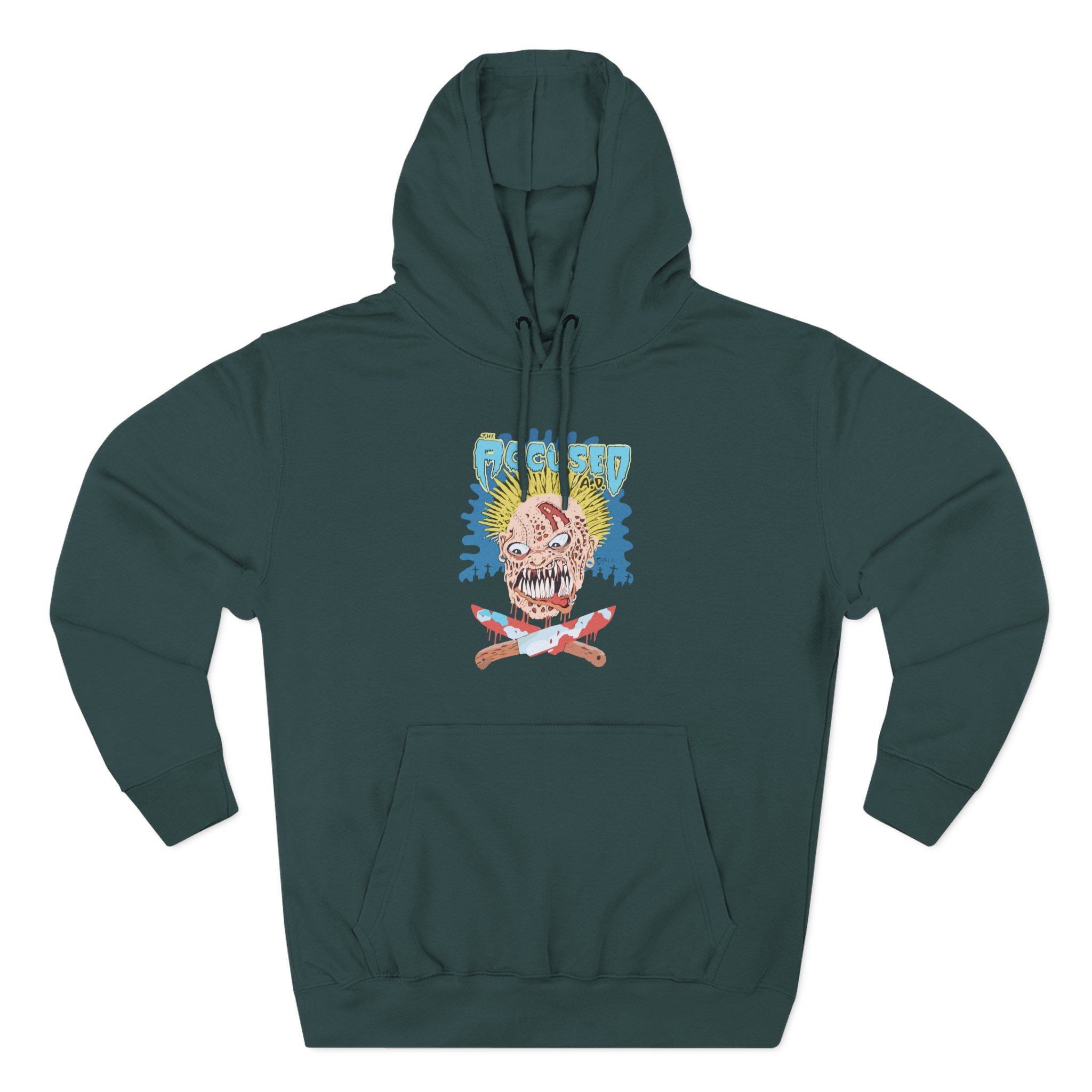 Accused Ad Knives Three-Panel Fleece Hoodie