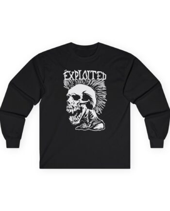 The Exploited Punk Skull Unisex Ultra Cotton Long Sleeve Tee