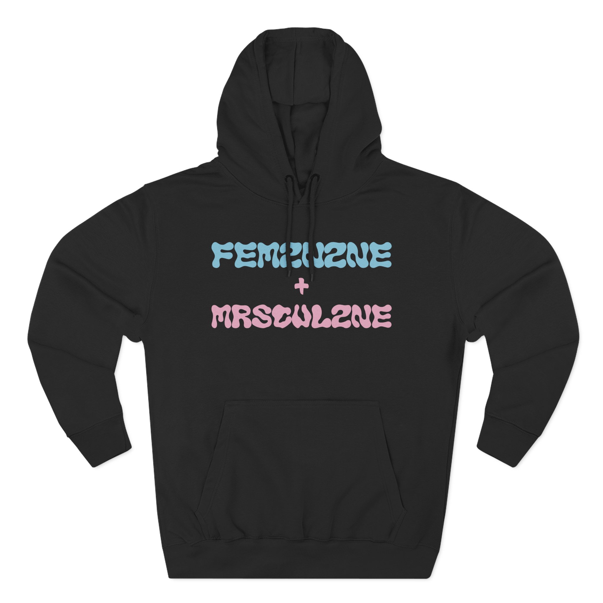 Marina Feminine Masculine Three-Panel Fleece Hoodie