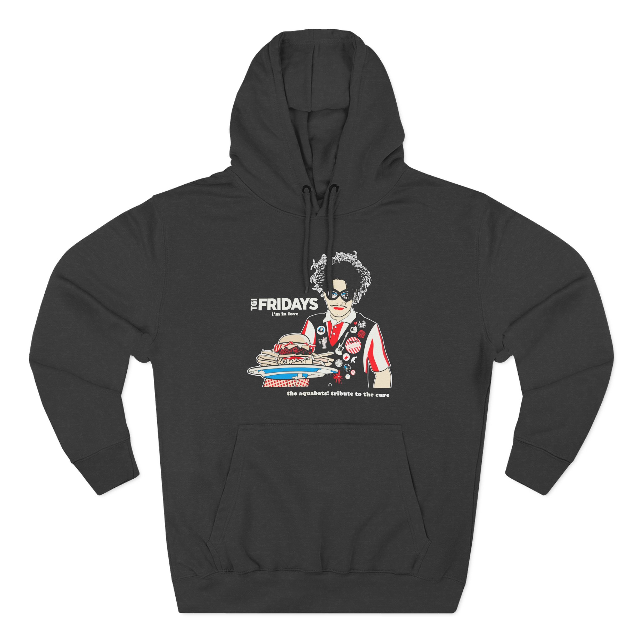 The Aquabats TGI Fridays I'm In Love Tribute To The Cure Three-Panel Fleece Hoodie