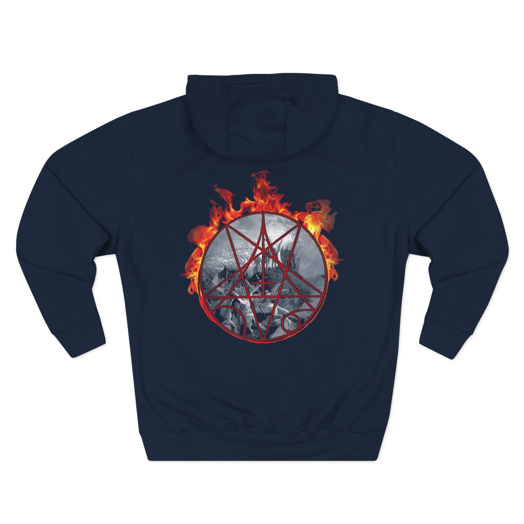 Morbid Angel Flaming Goat Three-Panel Fleece Hoodie