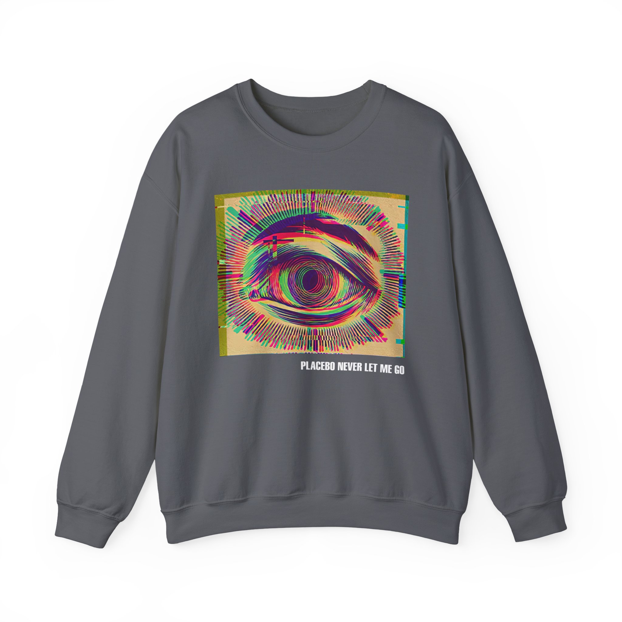 Placebo Glitch Eye Unisex Heavy Blendâ„¢ Crewneck Sweatshirt