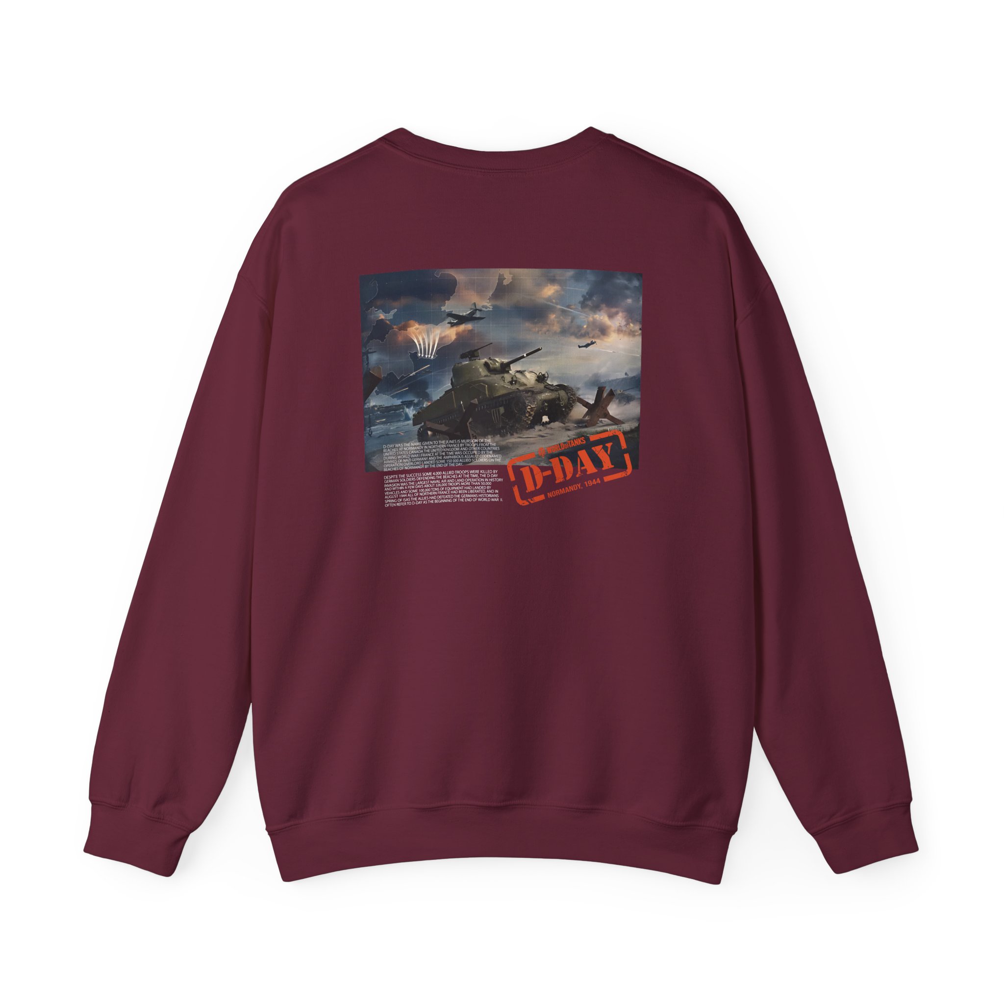 World of Tank Wot D-day Unisex Heavy Blendâ„¢ Crewneck Sweatshirt