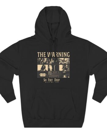 The Warning Six Feet Deep Three-Panel Fleece Hoodie