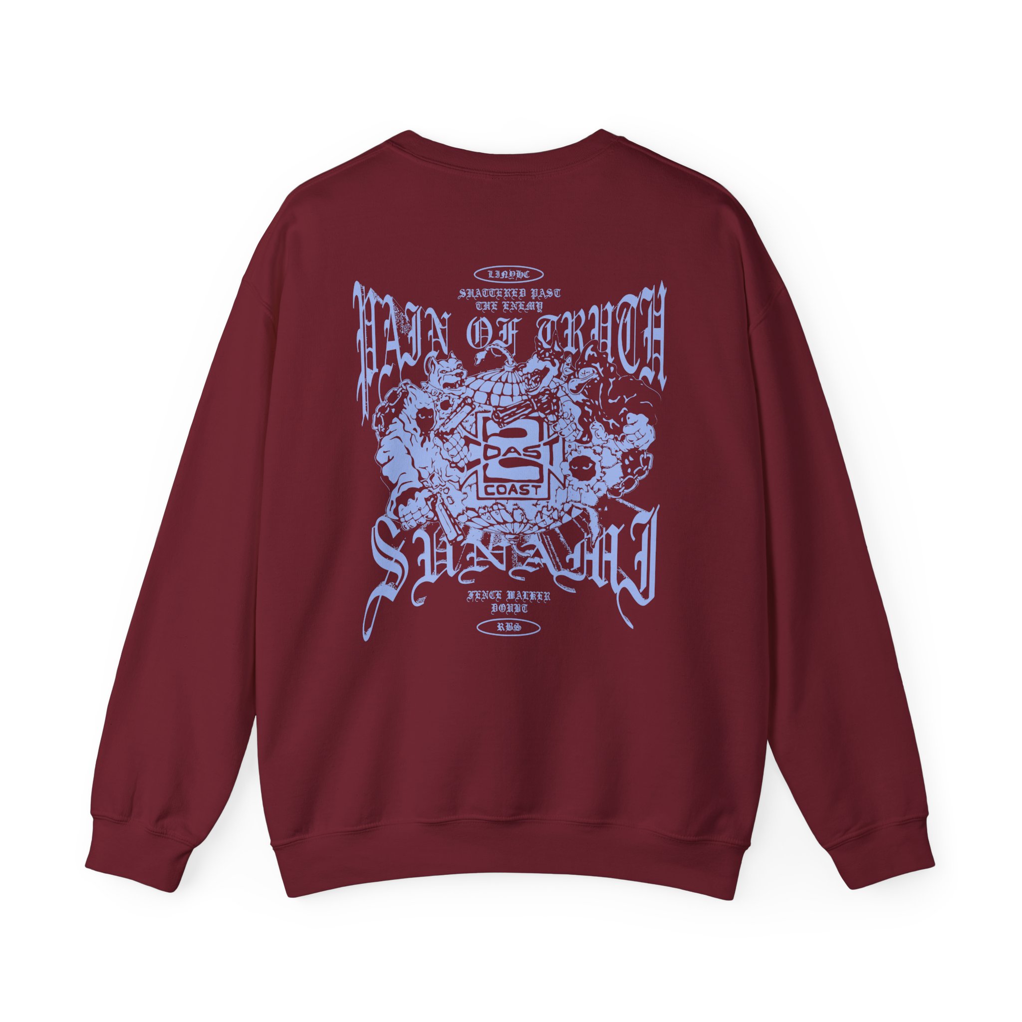 Pain of Truth Split Unisex Heavy Blendâ„¢ Crewneck Sweatshirt