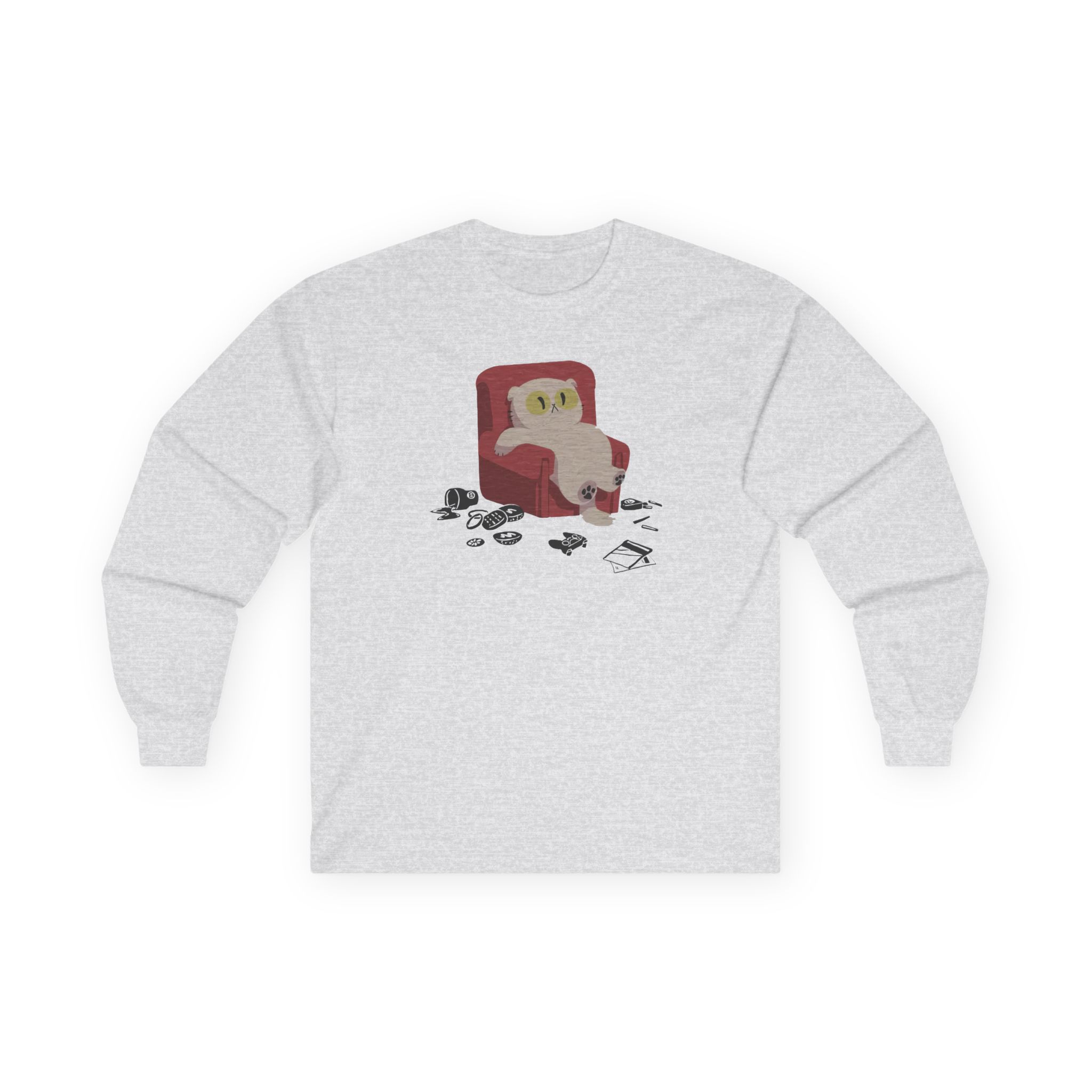 Lirik Lazycat Unisex Ultra Cotton Long Sleeve Tee