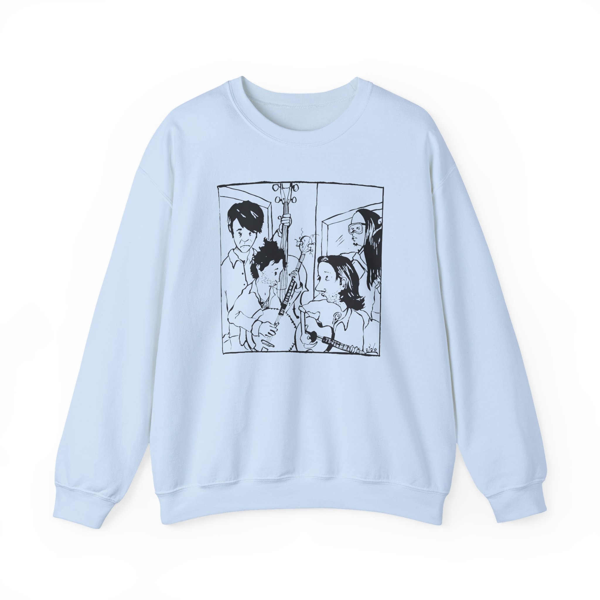 Avett Brothers Seth Drawing Unisex Heavy Blendâ„¢ Crewneck Sweatshirt
