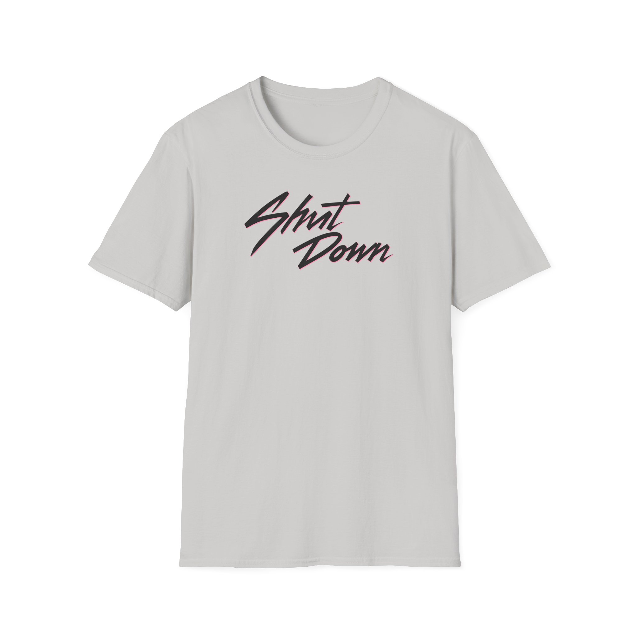 B Shut Down Unisex Softstyle T-Shirt