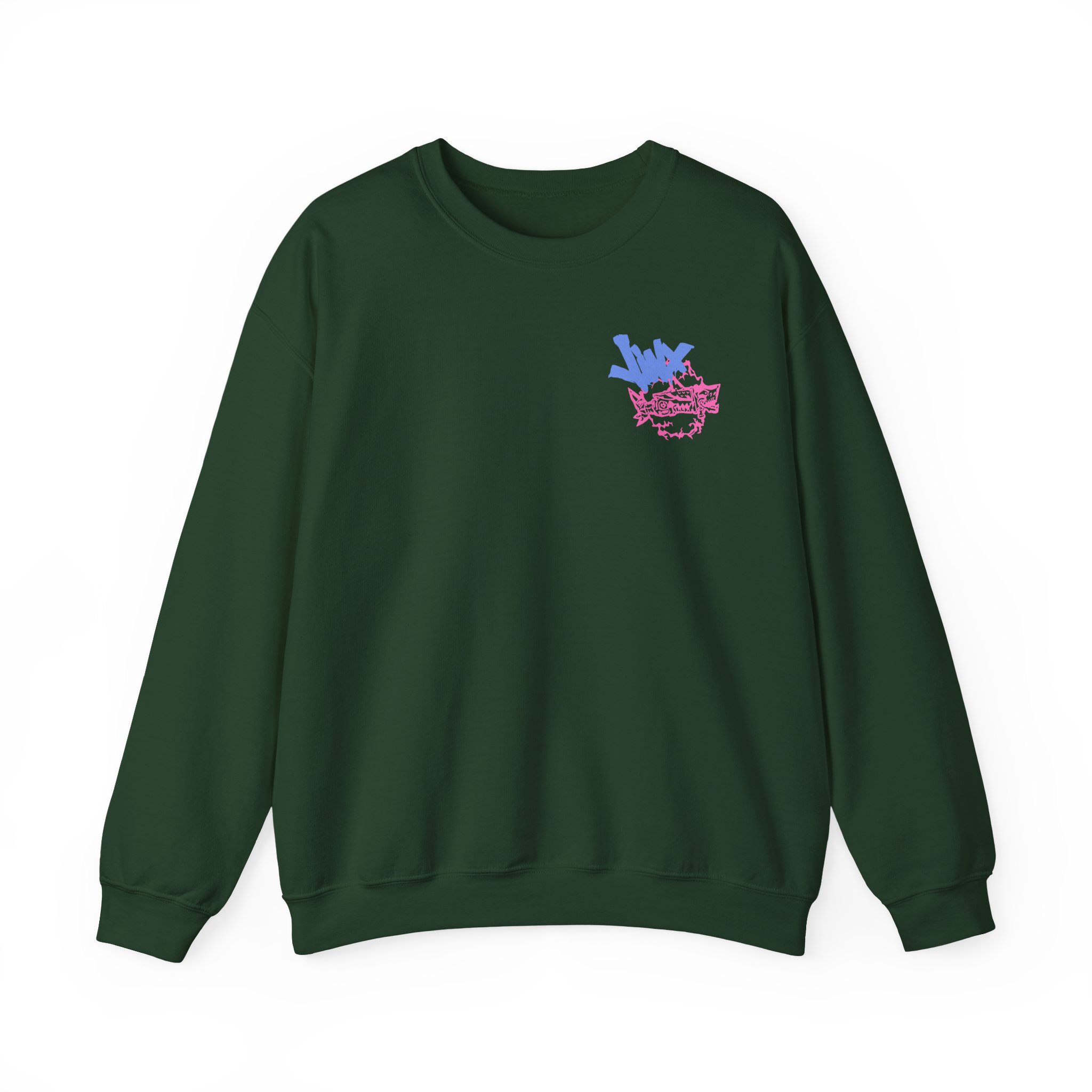 Jinx Arcane Gun Unisex Heavy Blendâ„¢ Crewneck Sweatshirt
