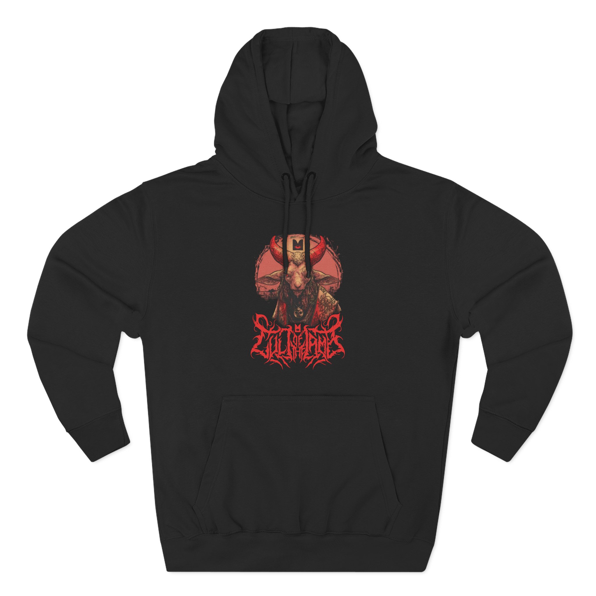 Cult of the Lamb Unholy Lamb Three-Panel Fleece Hoodie