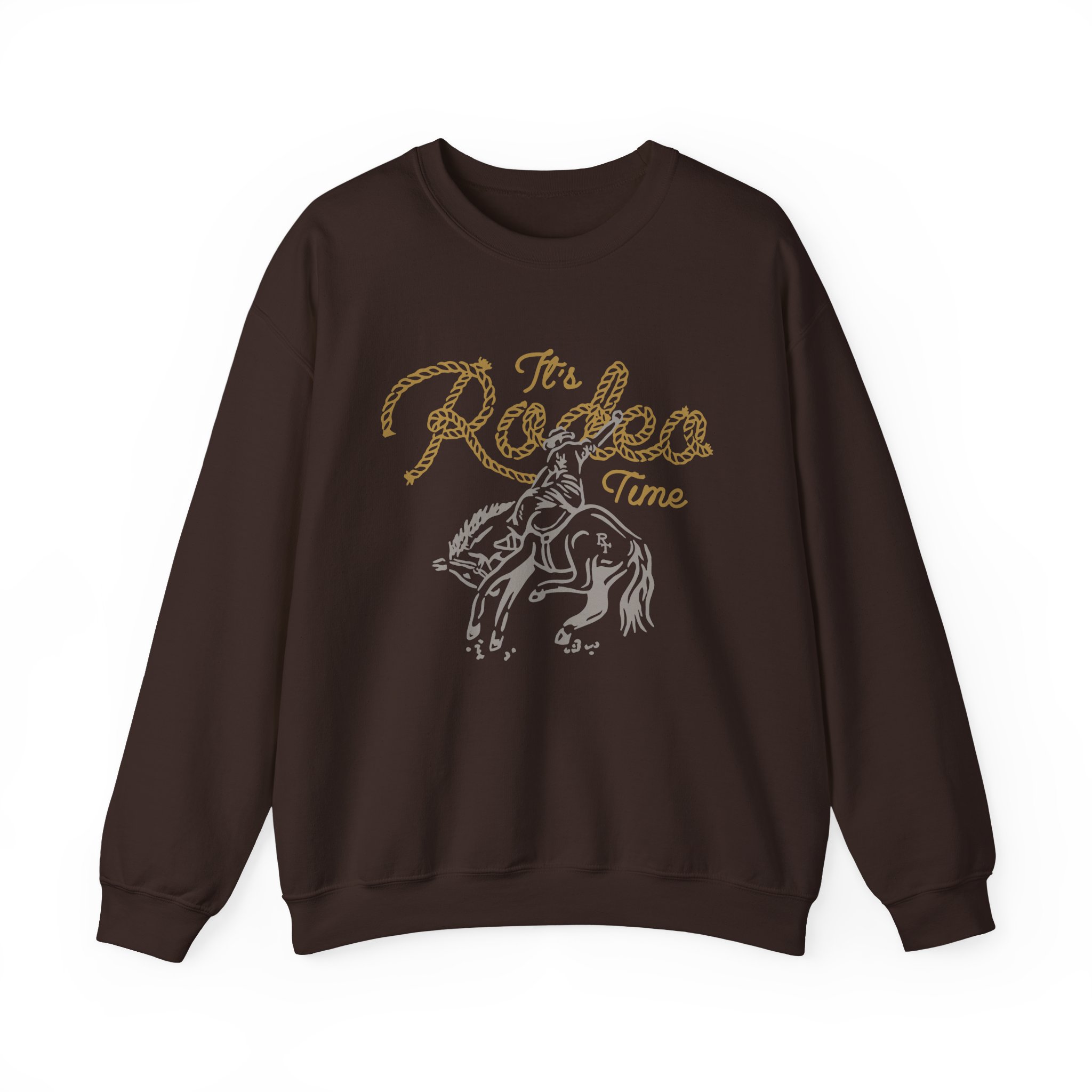 Dale Brisby It's Rodeo Time Bronc Unisex Heavy Blendâ„¢ Crewneck Sweatshirt
