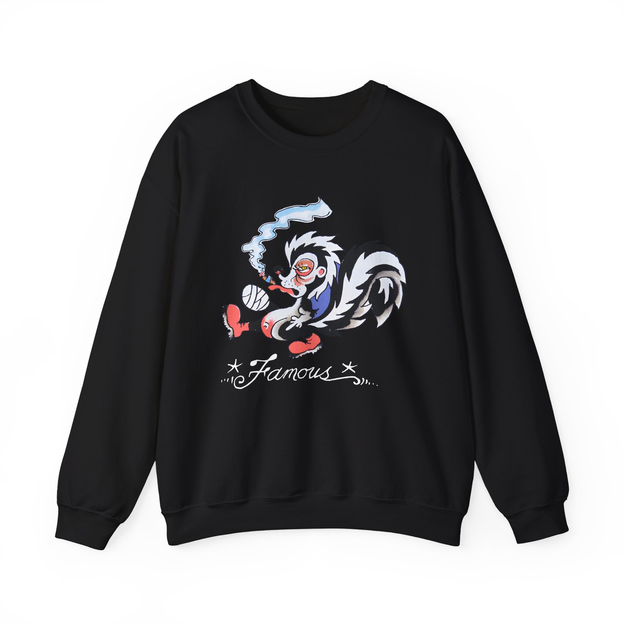 Kim Petras Famous Skunk Boxy Unisex Heavy Blendâ„¢ Crewneck Sweatshirt