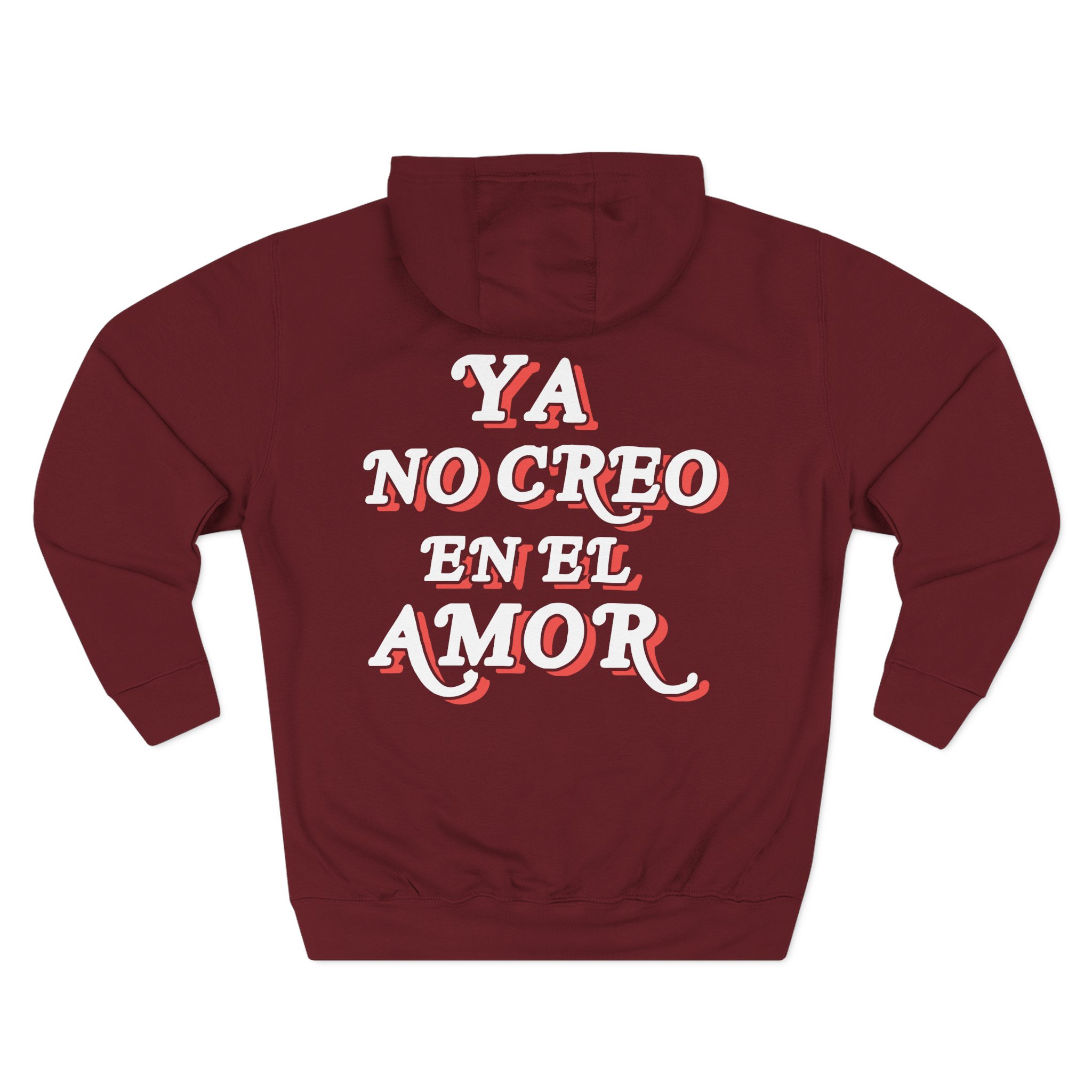 Chicos Toxicos Ya No Creo en El Amor Three-Panel Fleece Hoodie