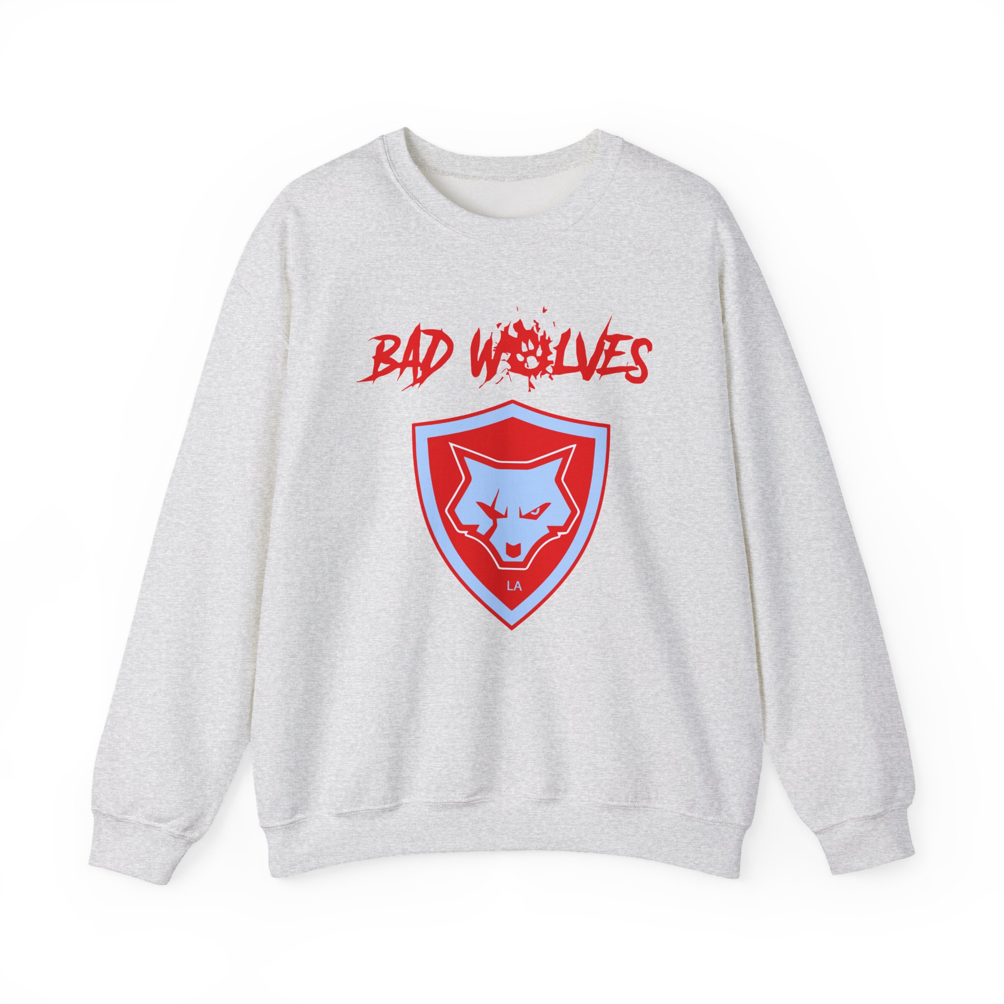 Bad Wolves Shield Blue Unisex Heavy Blendâ„¢ Crewneck Sweatshirt