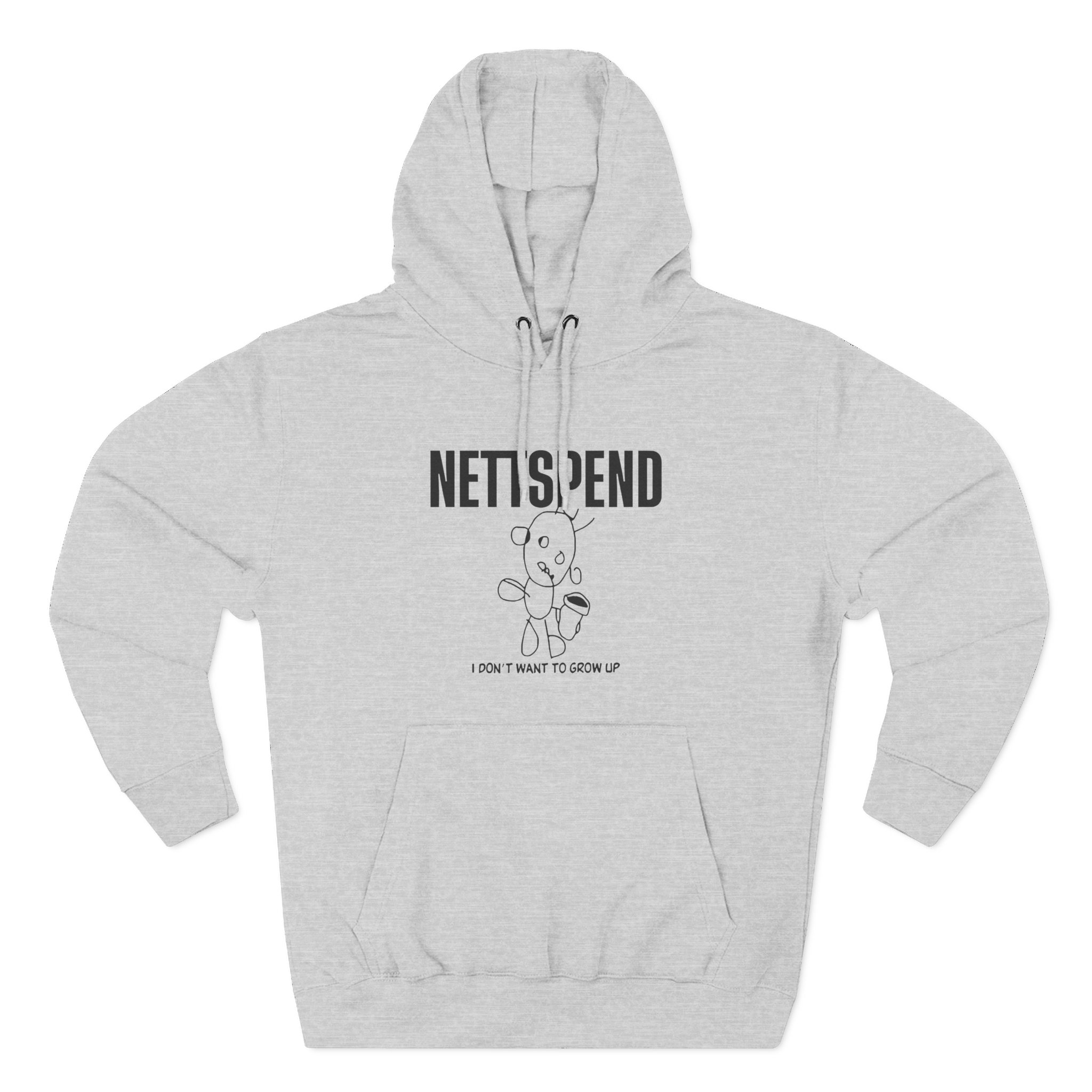 Nettspend I Dont Want to Grow Up Three-Panel Fleece Hoodie