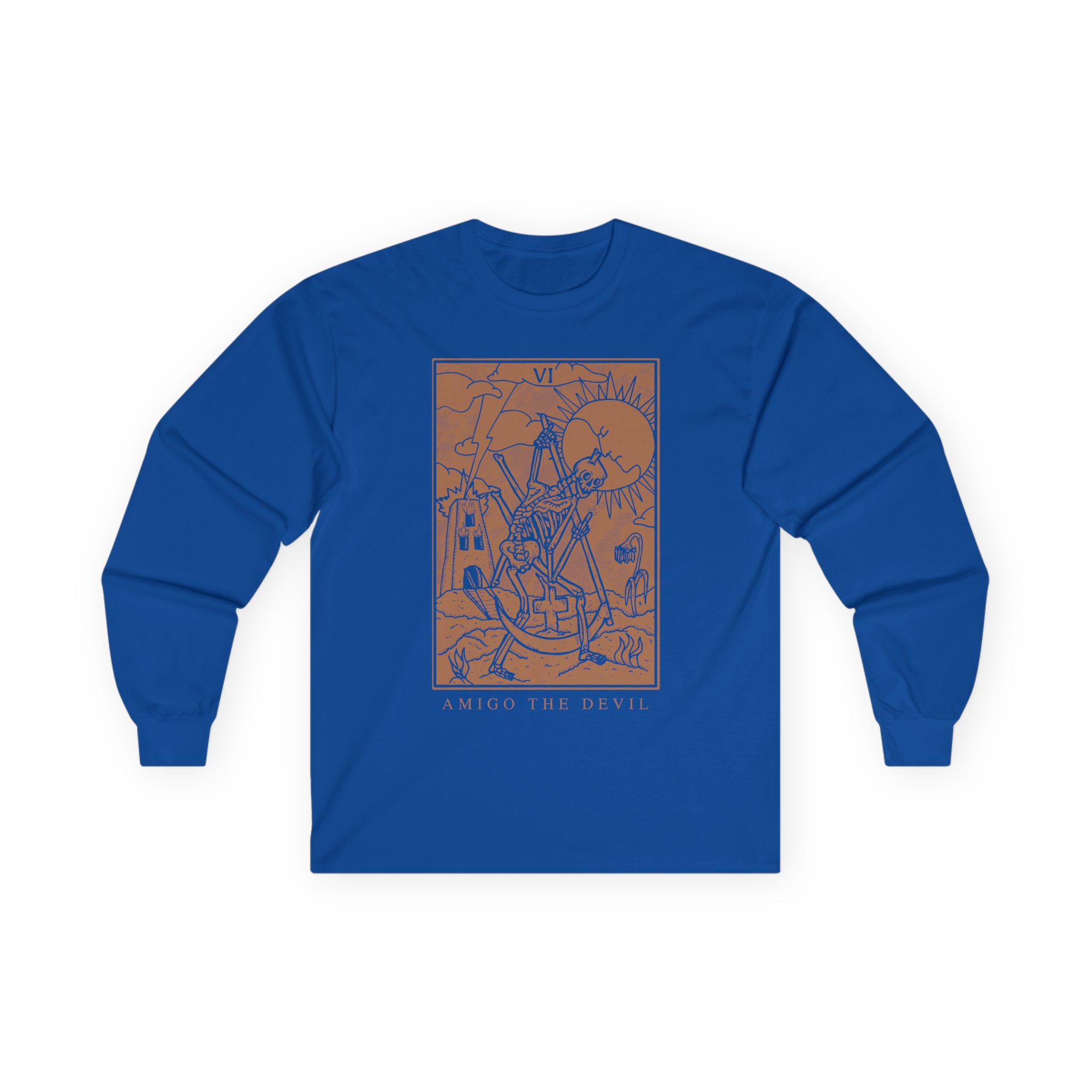 Amigo the Devil Tarot Card Unisex Ultra Cotton Long Sleeve Tee