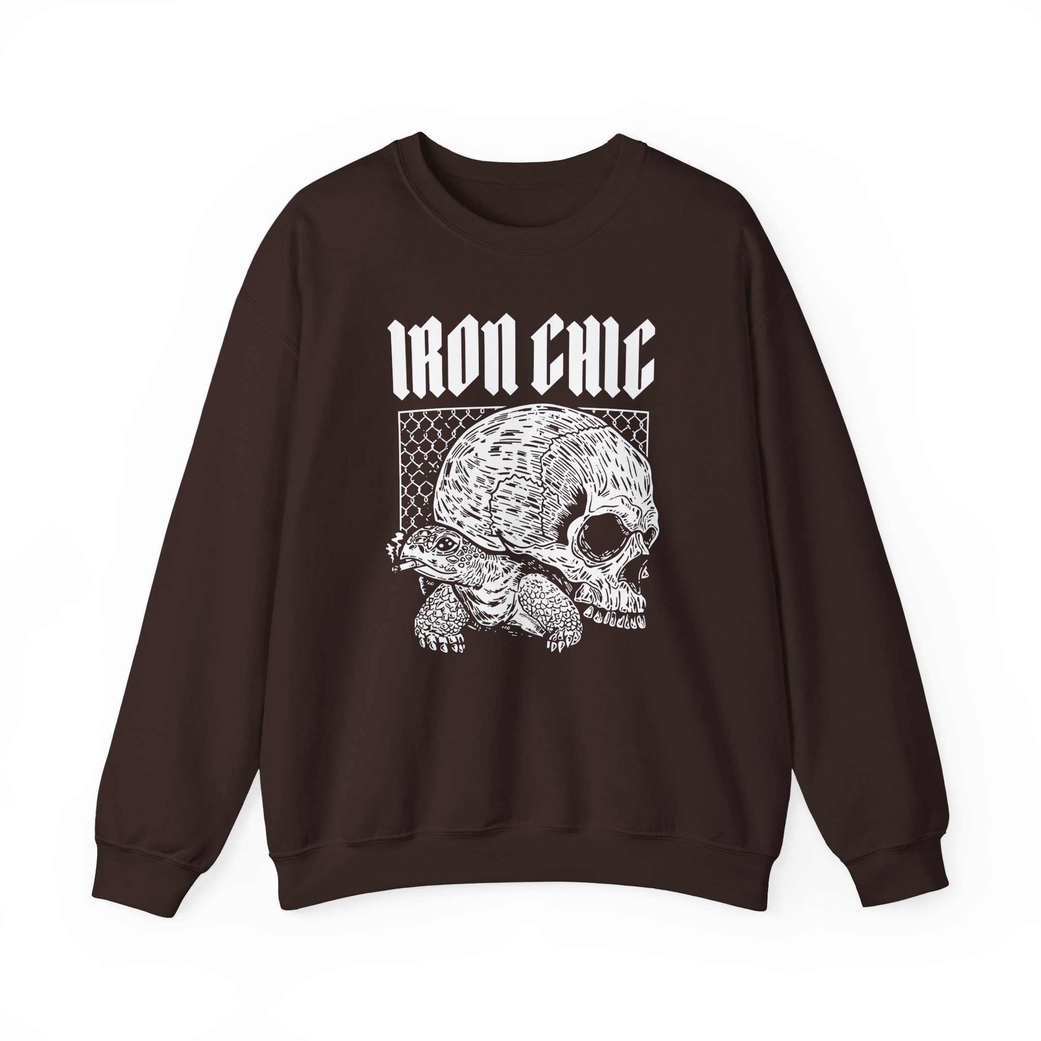 Iron Chic Turtle Unisex Heavy Blend Crewneck Sweatshirt