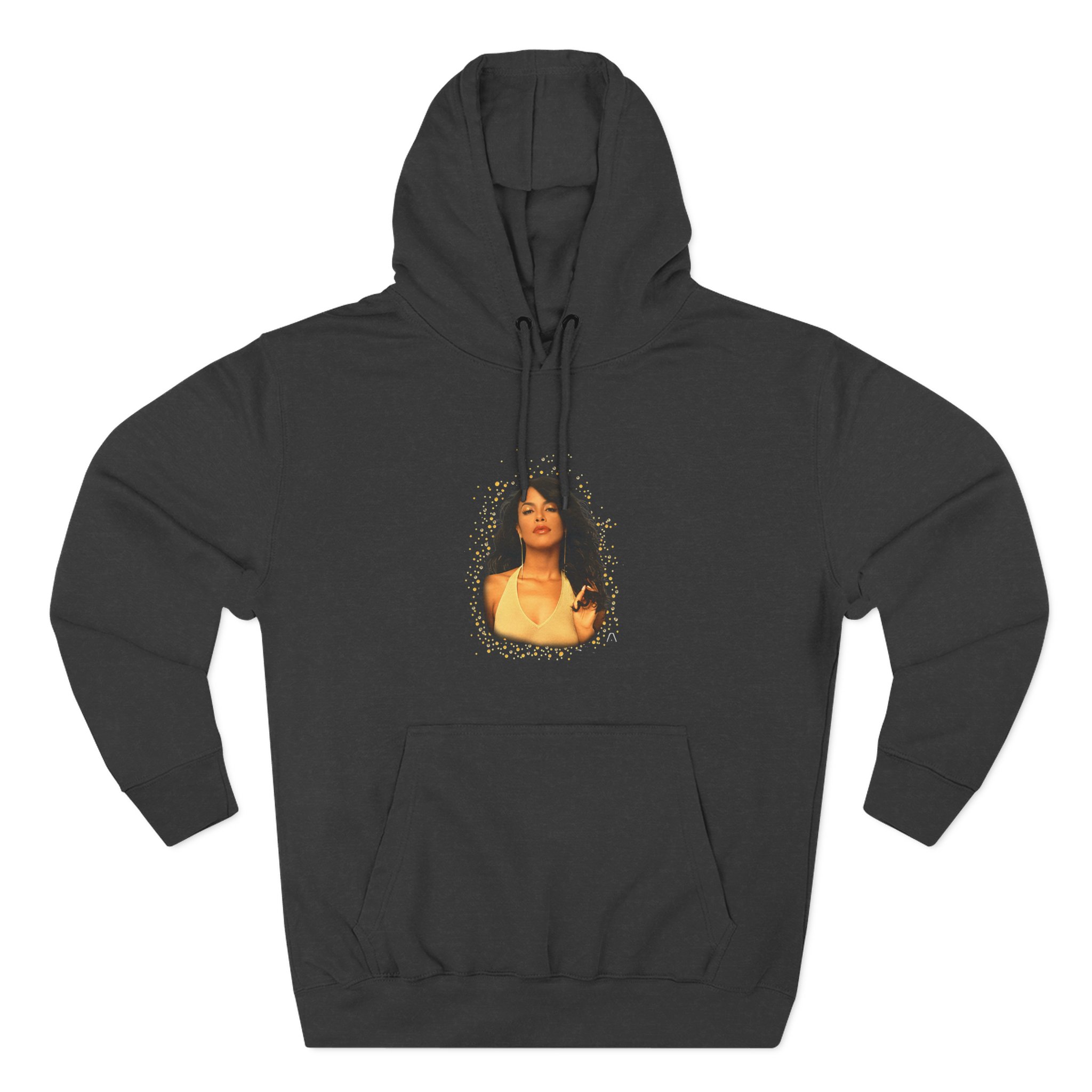 Aaliyah Self Titled Portrait Three-Panel Fleece Hoodie