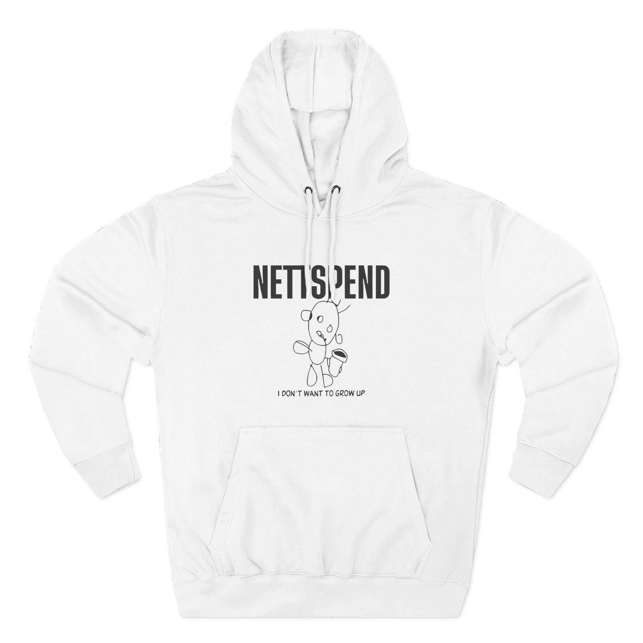 Nettspend I Dont Want to Grow Up Three-Panel Fleece Hoodie